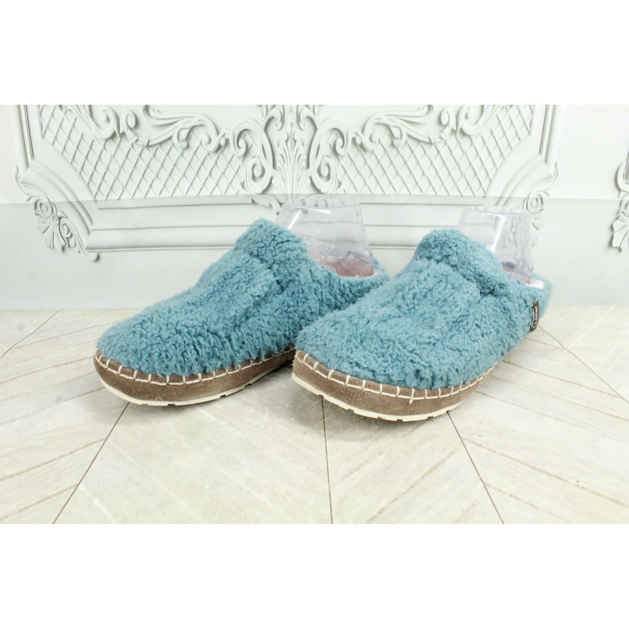 L.L. Bean LL Bean Women's Aqua Knit Wicked Good Fleece Slippers Size US 8 / IT 38 - 3 Thumbnail