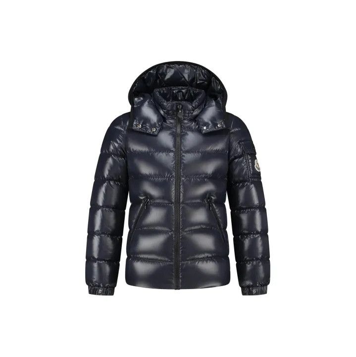 Moncler Moncler Kids' Navy Blue Badge Zip Down Jacket Size US S / EU 44-46 / 1 - 1 Thumbnail