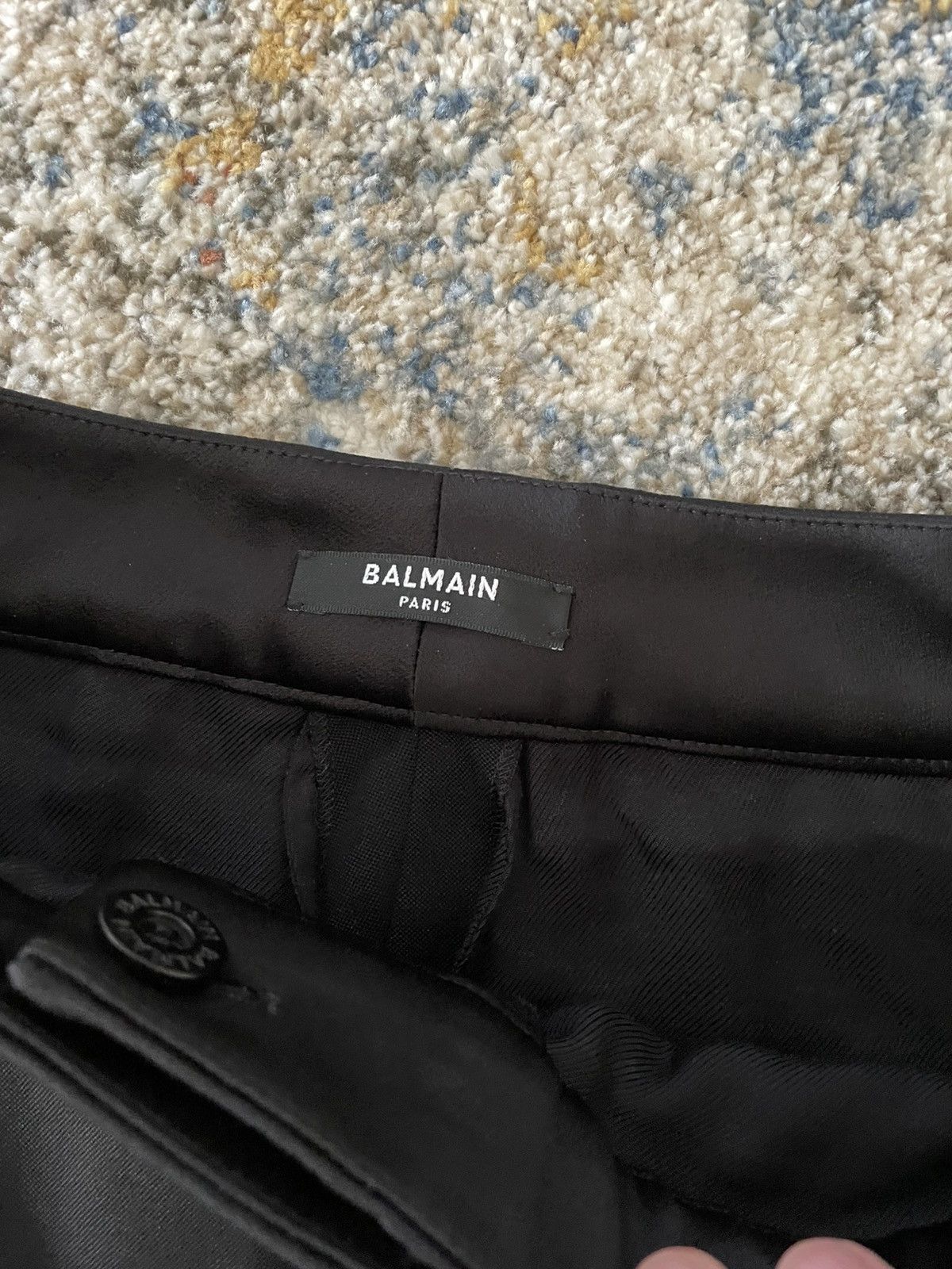 Balmain $980 New Balmain Straight-Leg Pants Size 26" / US 2 / IT 38 - 2 Thumbnail