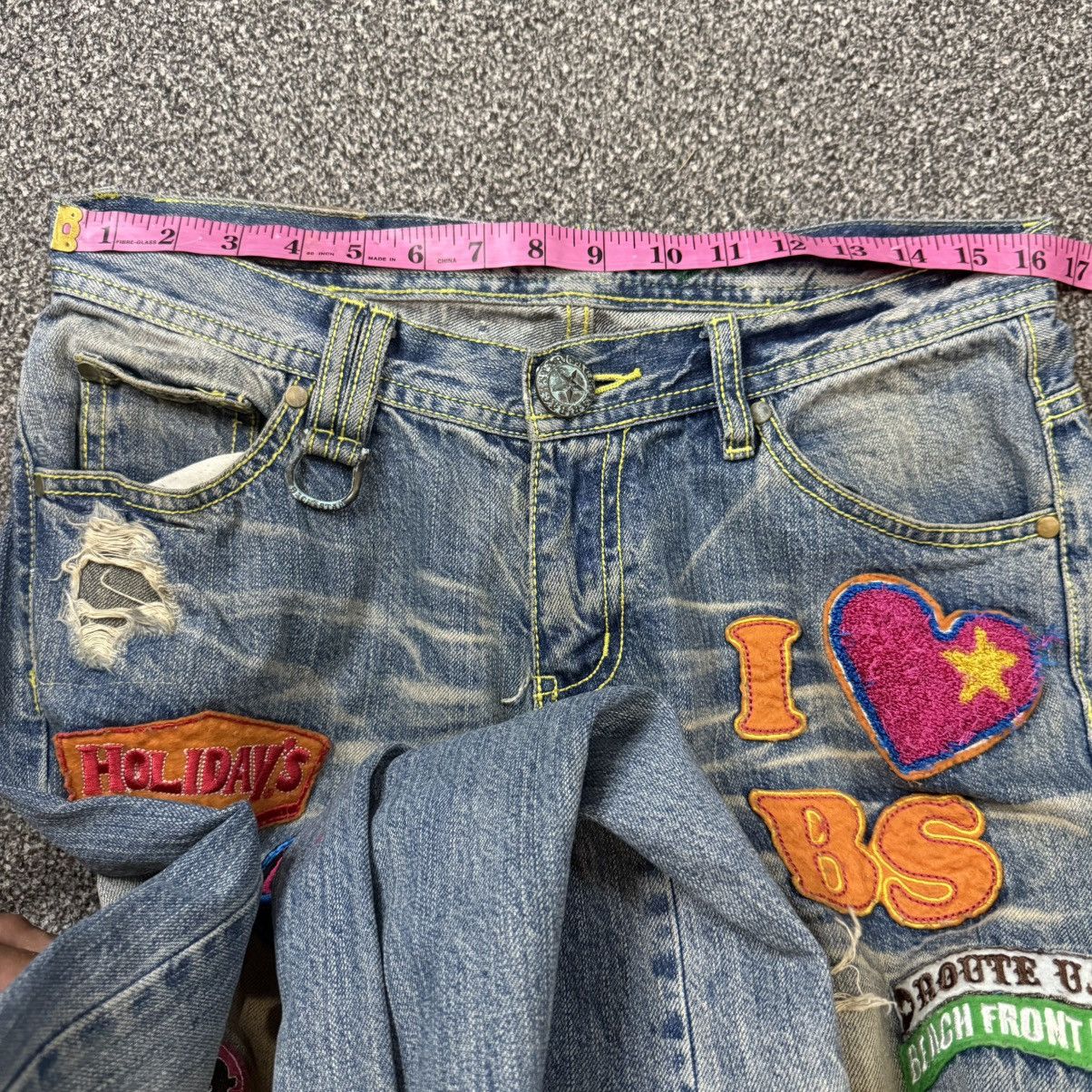 Hysteric Glamour 🔥🇯🇵 Vintage Avant Garde BackStar Paint Patch Denim Size US 33 - 20 Thumbnail