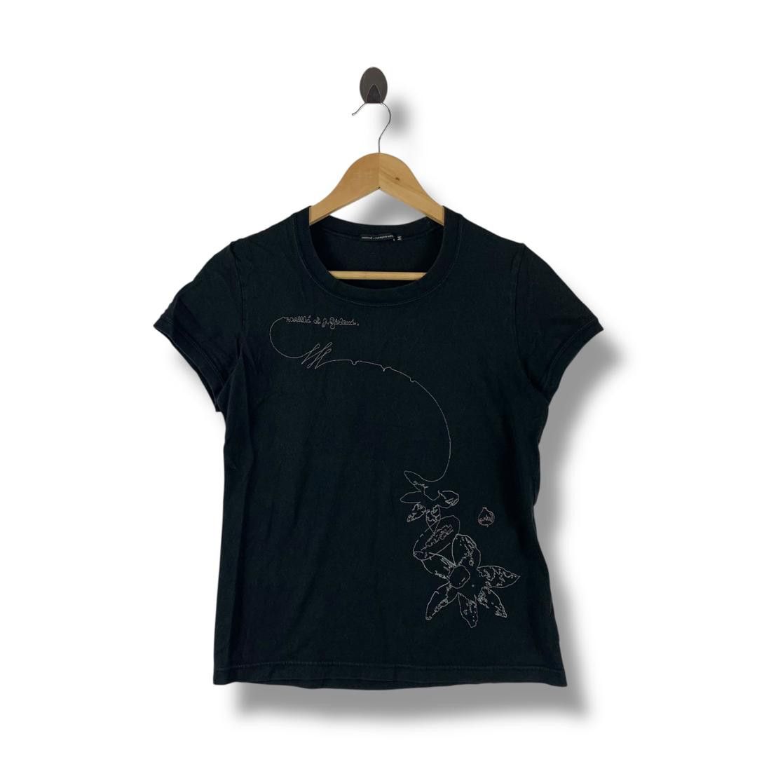 Marithe + Francois Girbaud MARITHE FRANCOIS GIRBAUD flowers art embroidery women tee Size M / US 6-8 / IT 42-44 - 1 Thumbnail