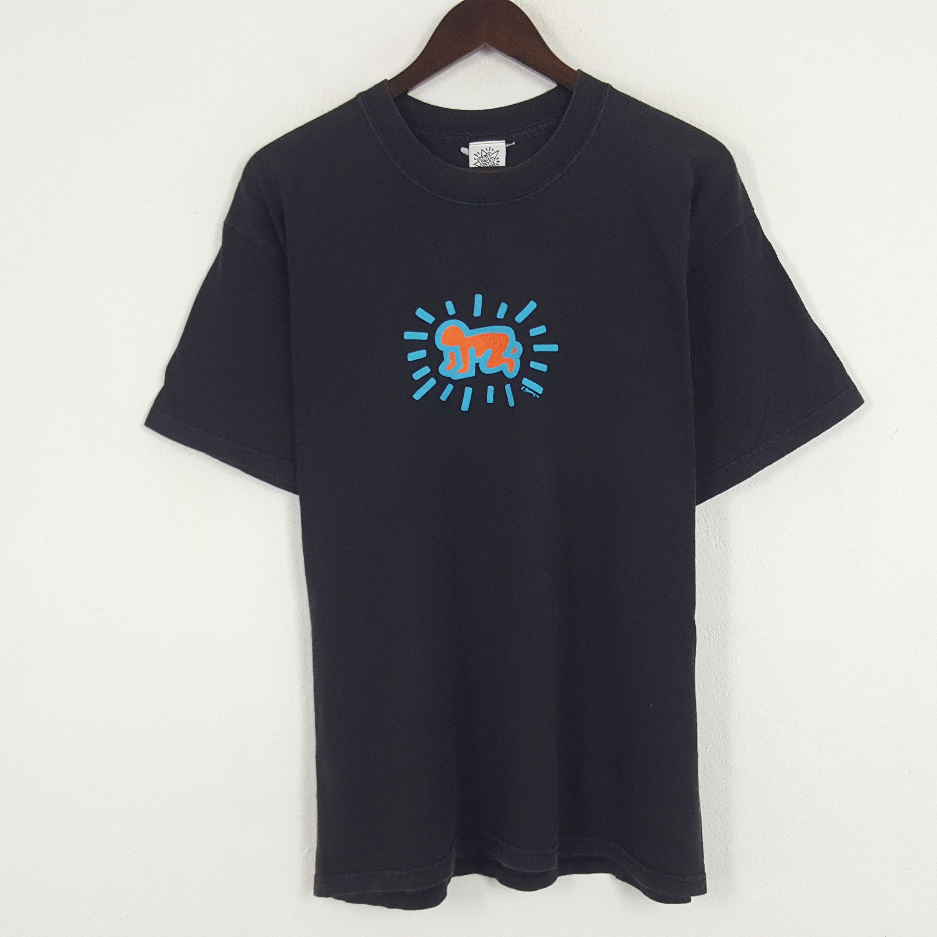Keith Haring × Vintage Vintage Keith Haring x Pop Shop Tshirt Size US L / EU 52-54 / 3 - 1 Thumbnail