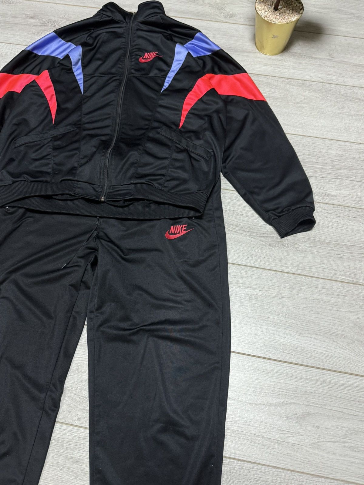 Nike Nike vintage 80s - 90s suit zip track jacket pants Size US L / EU 52-54 / 3 - 3 Thumbnail