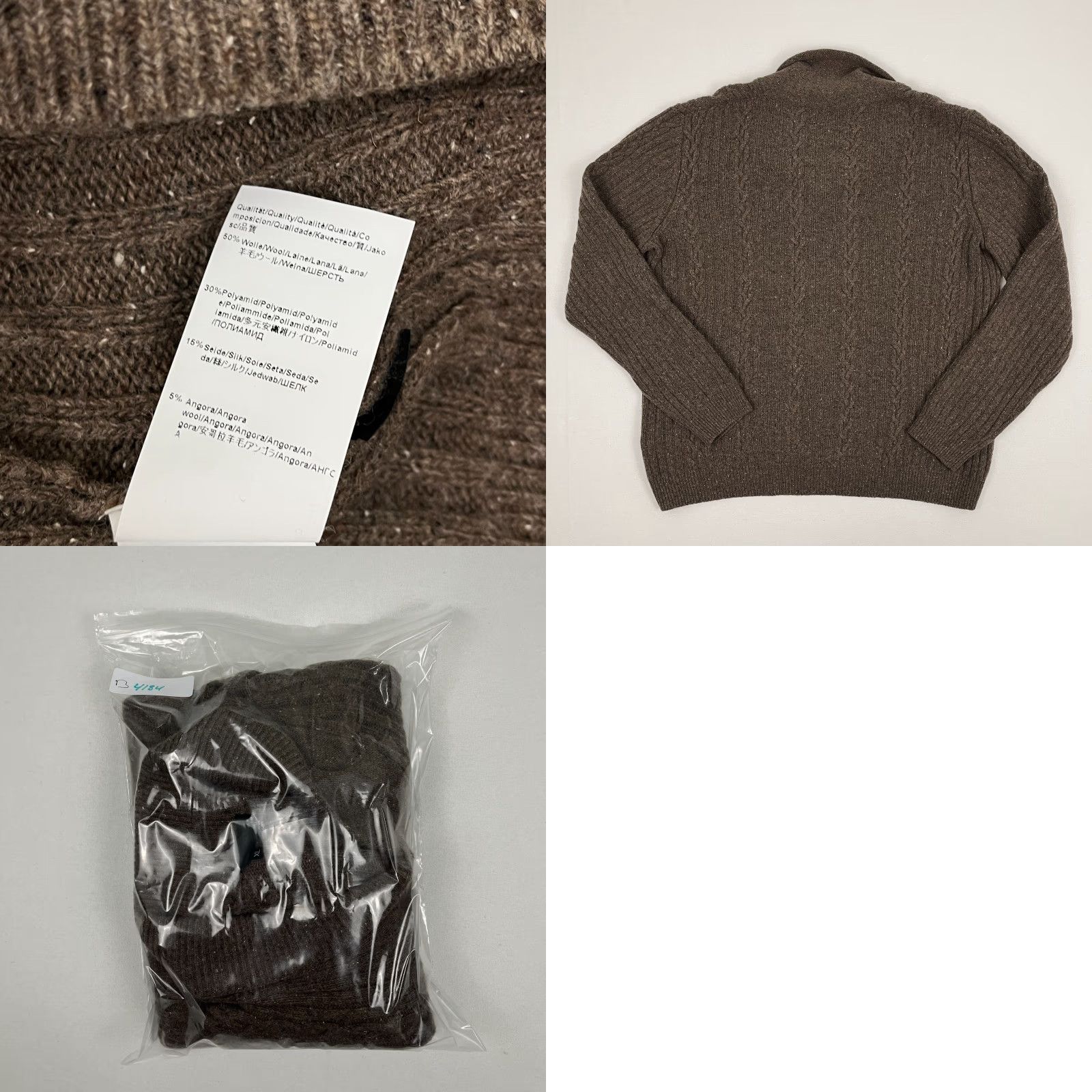 Hugo Boss Hugo Boss Sweater Mens XL Slim Fit Wool Silk Anogra Shawl Collar Pullover Preppy Size US XL / EU 56 / 4 - 8 Thumbnail