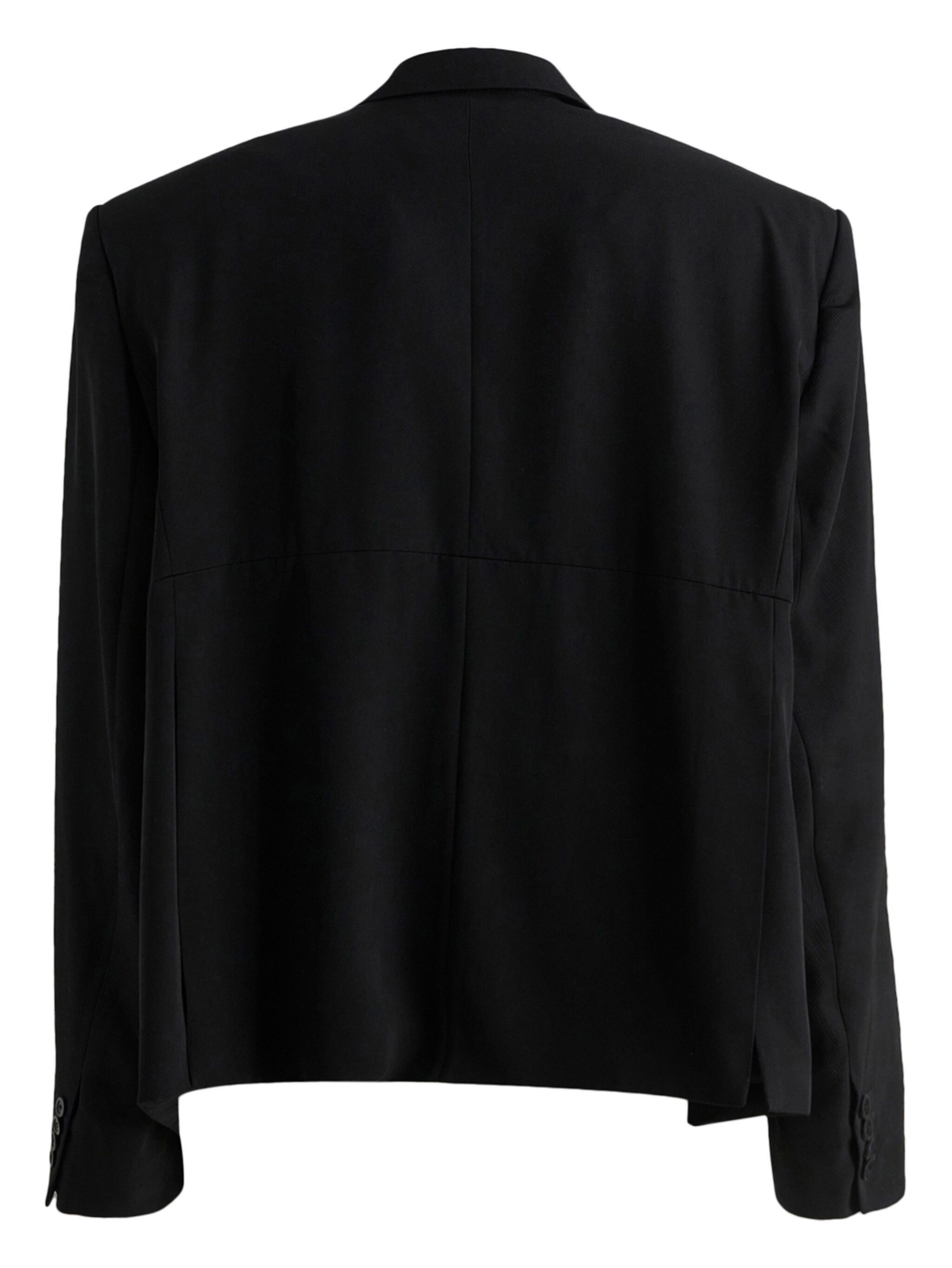 Balenciaga o1srvl11e1124 Twisted Boxy Jacket in Black Size US M / EU 48-50 / 2 - 2 Thumbnail