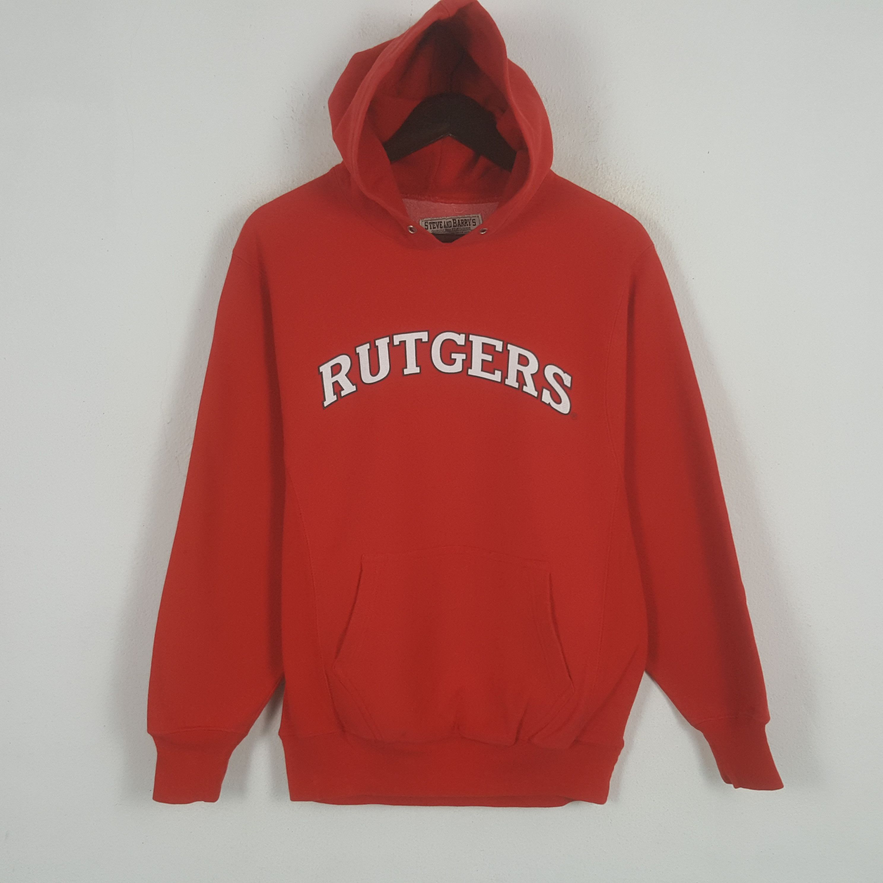 image of Steve And Barrys x Vintage Rutgers Sweatshirt Hoodies in Red, Men's (Size Small)