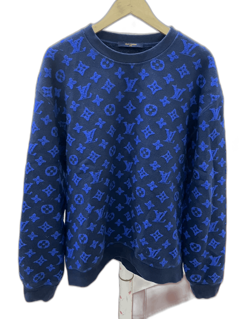 Louis Vuitton Louis Vuitton Logo Print Sweatshirt -2505 Size US XXL / EU 58 / 5 - 1 Thumbnail