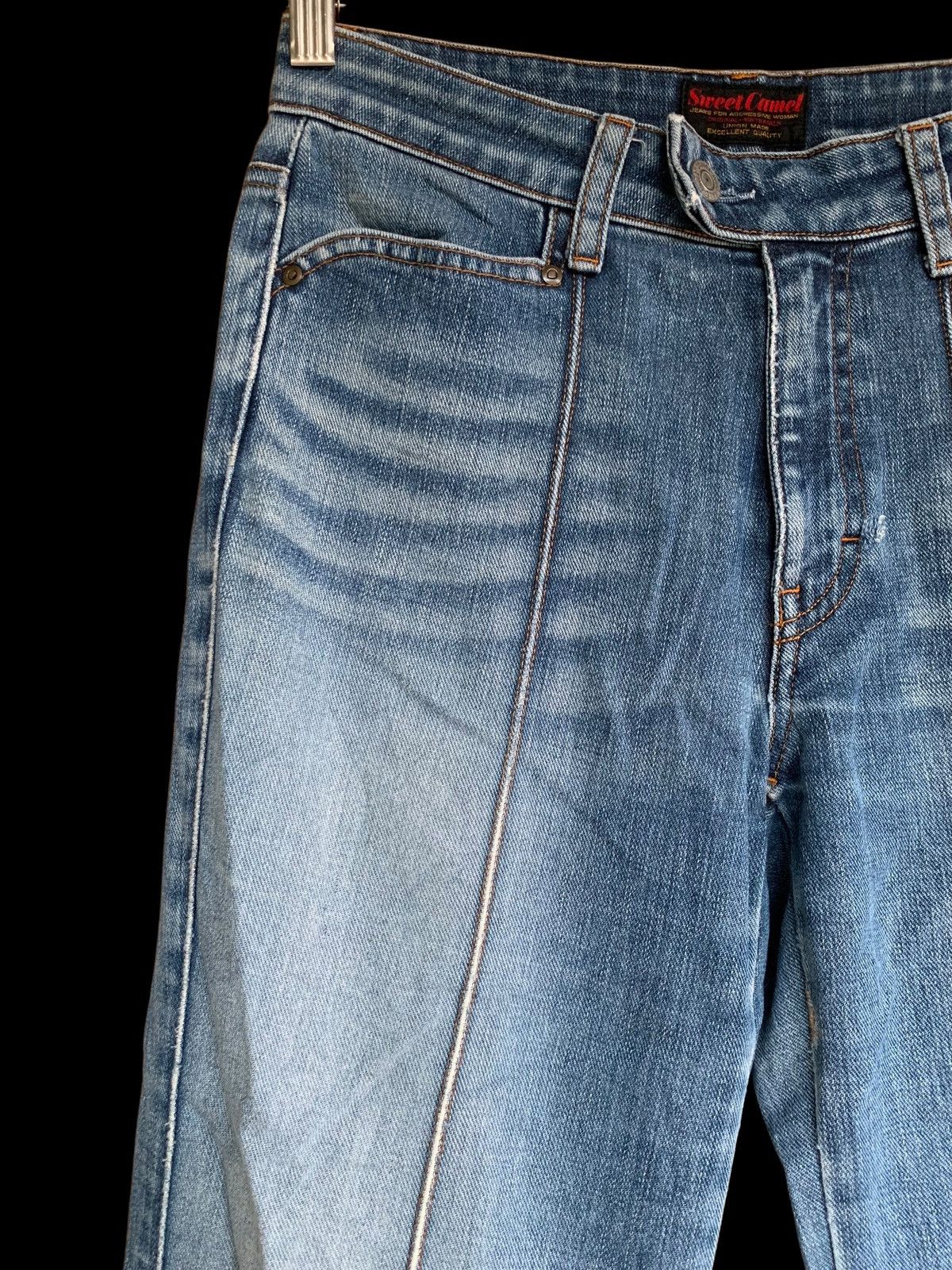 Japanese Brand Sweet Camel Jeans Flare Cut Size 28" / US 6 / IT 42 - 4 Thumbnail