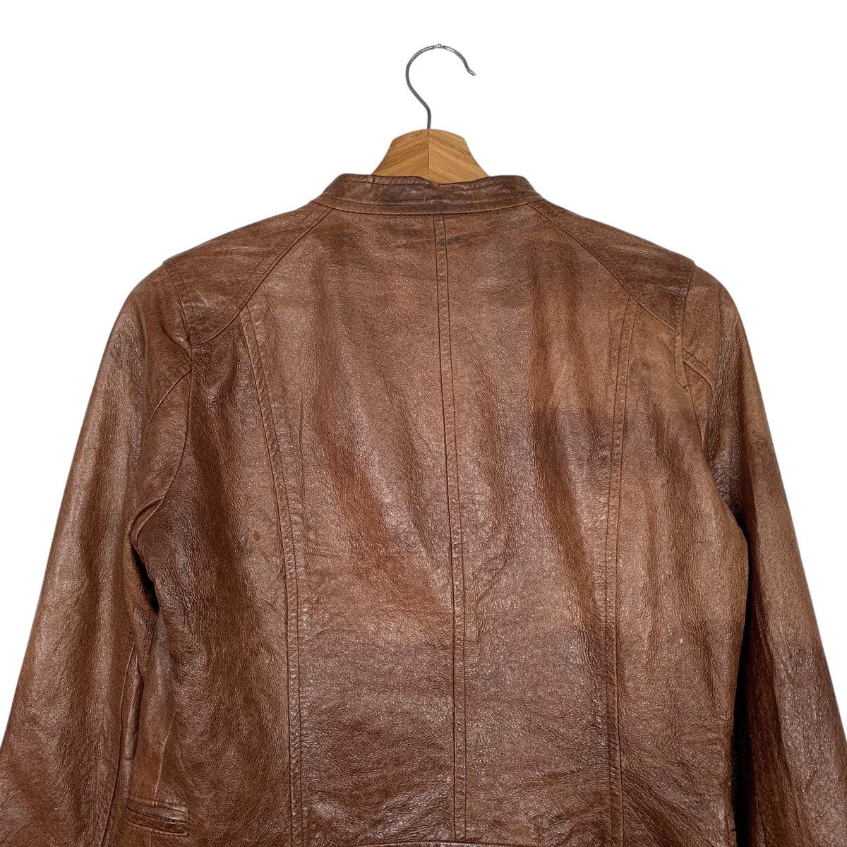 Tornado Mart Tornado Mart Femme Biker Leather Jacket Size XS / US 0-2 / IT 36-38 - 8 Thumbnail