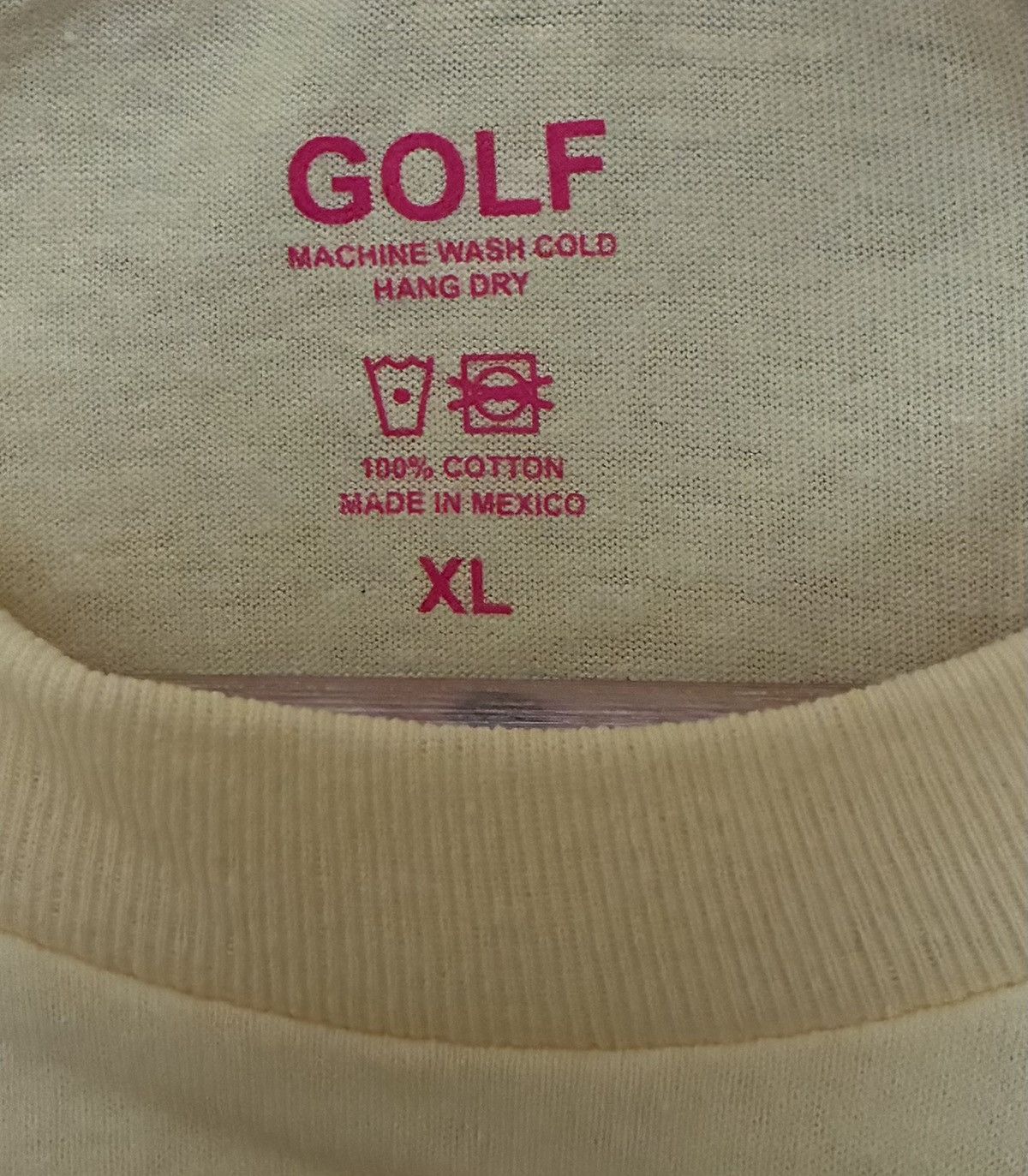 Golf Wang Golf Wang Logo Tee Yellow Size XL Tyler the Creator Size US XL / EU 56 / 4 - 3 Thumbnail