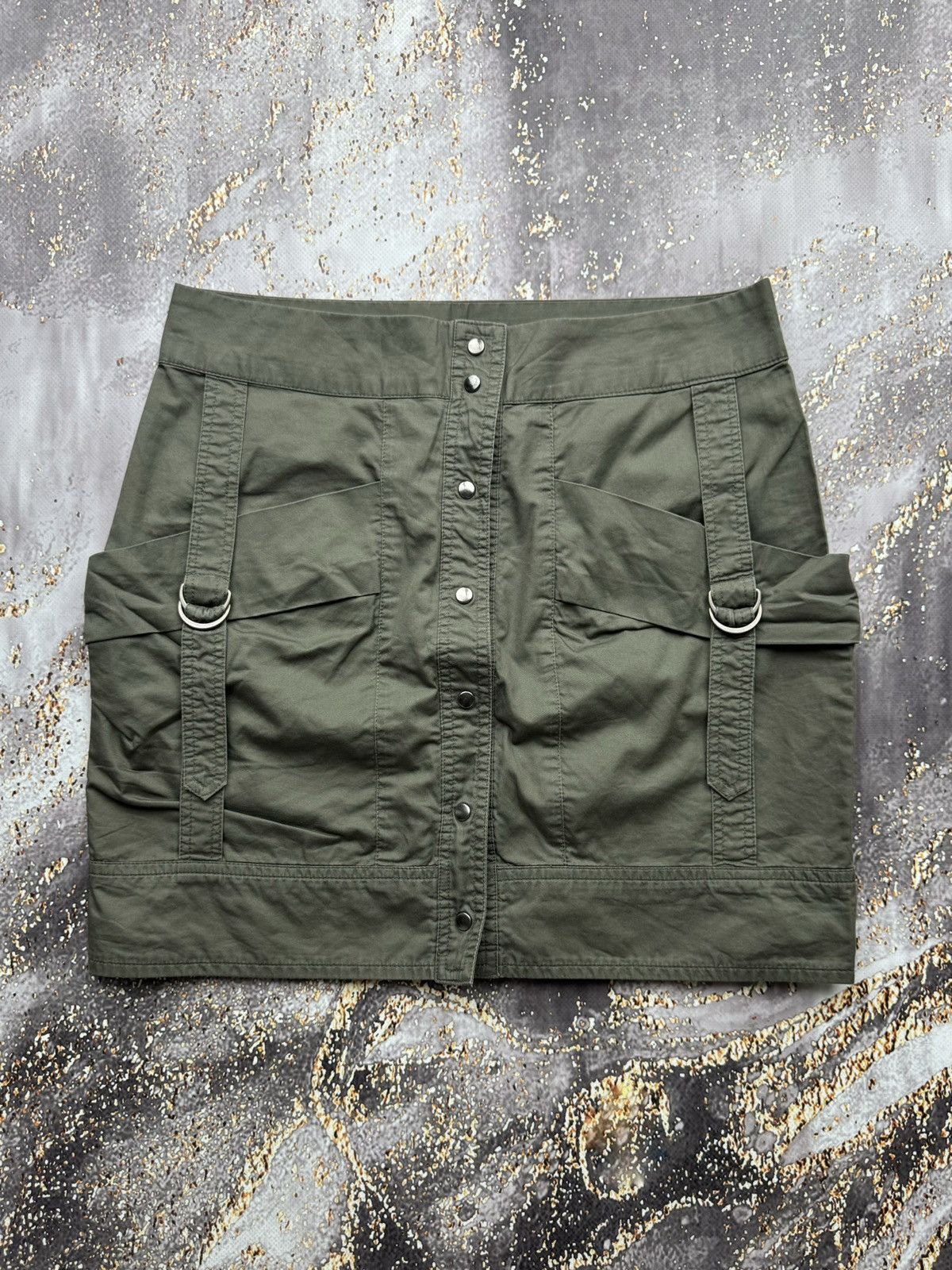 Japanese Brand Vintage Bondage Cargo Mini Skirt Size 26" / US 2 / IT 38 - 1 Thumbnail