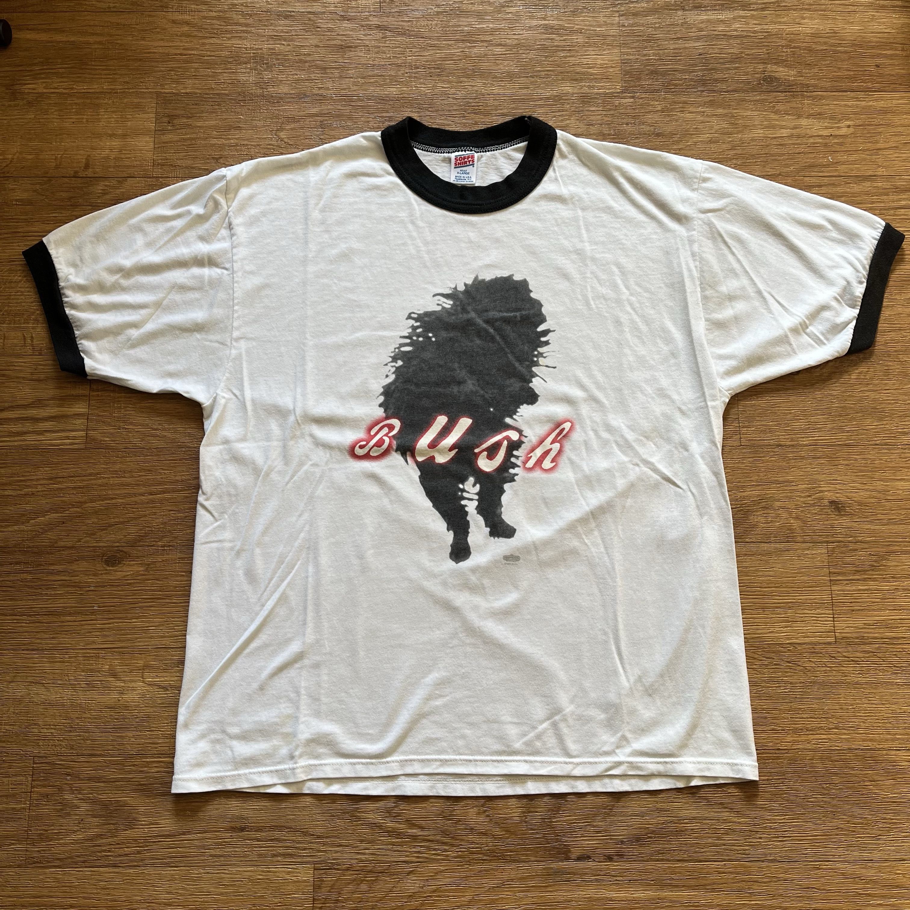 Soffe Vintage 1995 Bush Black Dog U.S. Tour Ringer Shirt Size US XL / EU 56 / 4 - 1 Thumbnail