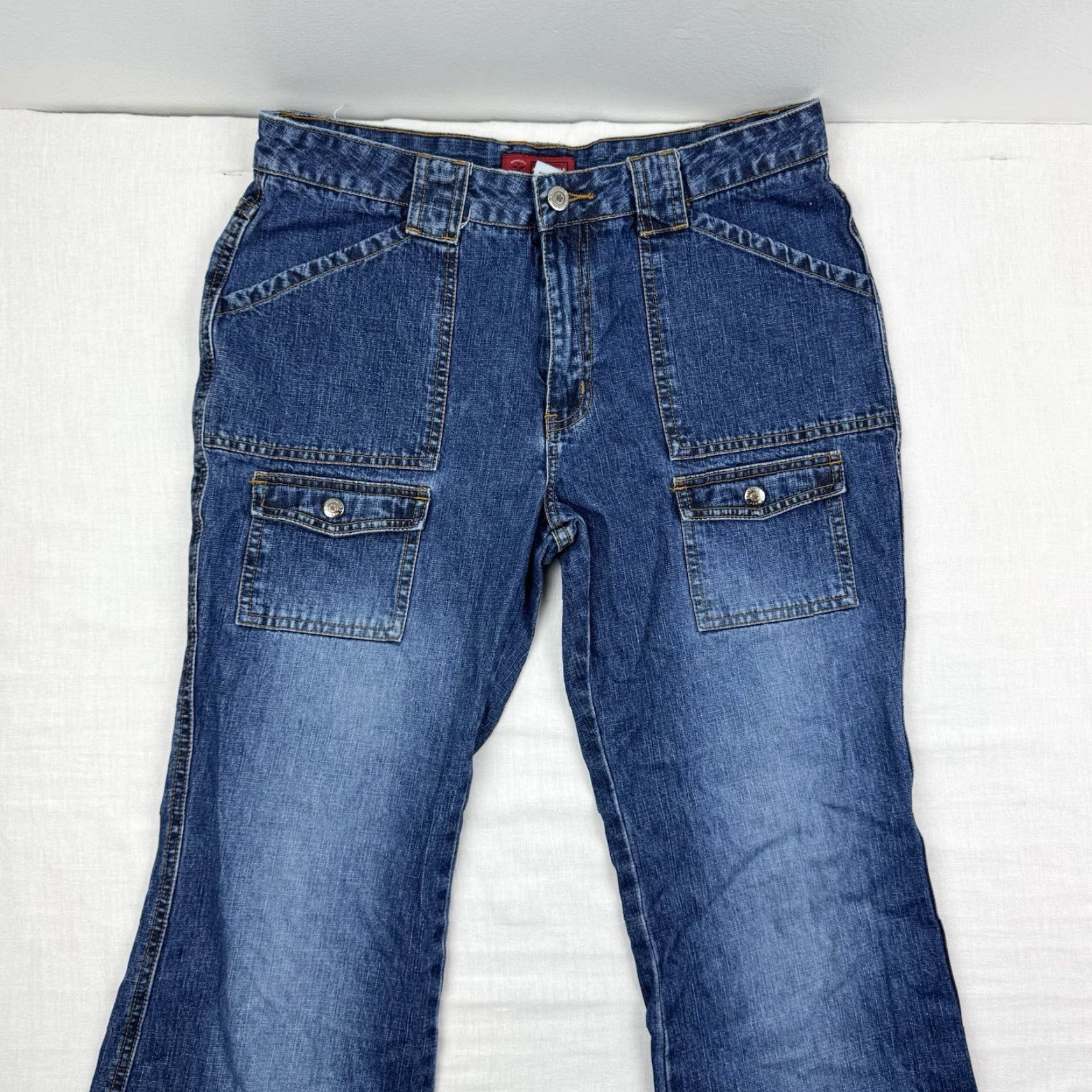 Vintage VINTAGE Arizona Jeans Company Jeans Womens 16 1/2 Plus Blue Hipster 90s Y2K Flare Jeans Womens Plus Size 16 1/2 Blue Hipster 90s Y2K Flare Size 38" / US 16 / IT 52 - 2 Thumbnail