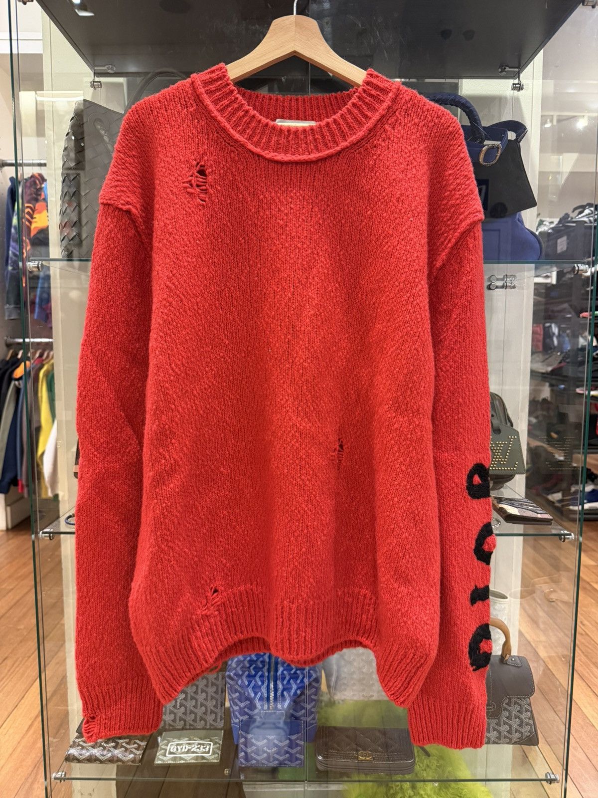Dior Dior Distressed Knit Sweater Size US XXL / EU 58 / 5 - 1 Thumbnail
