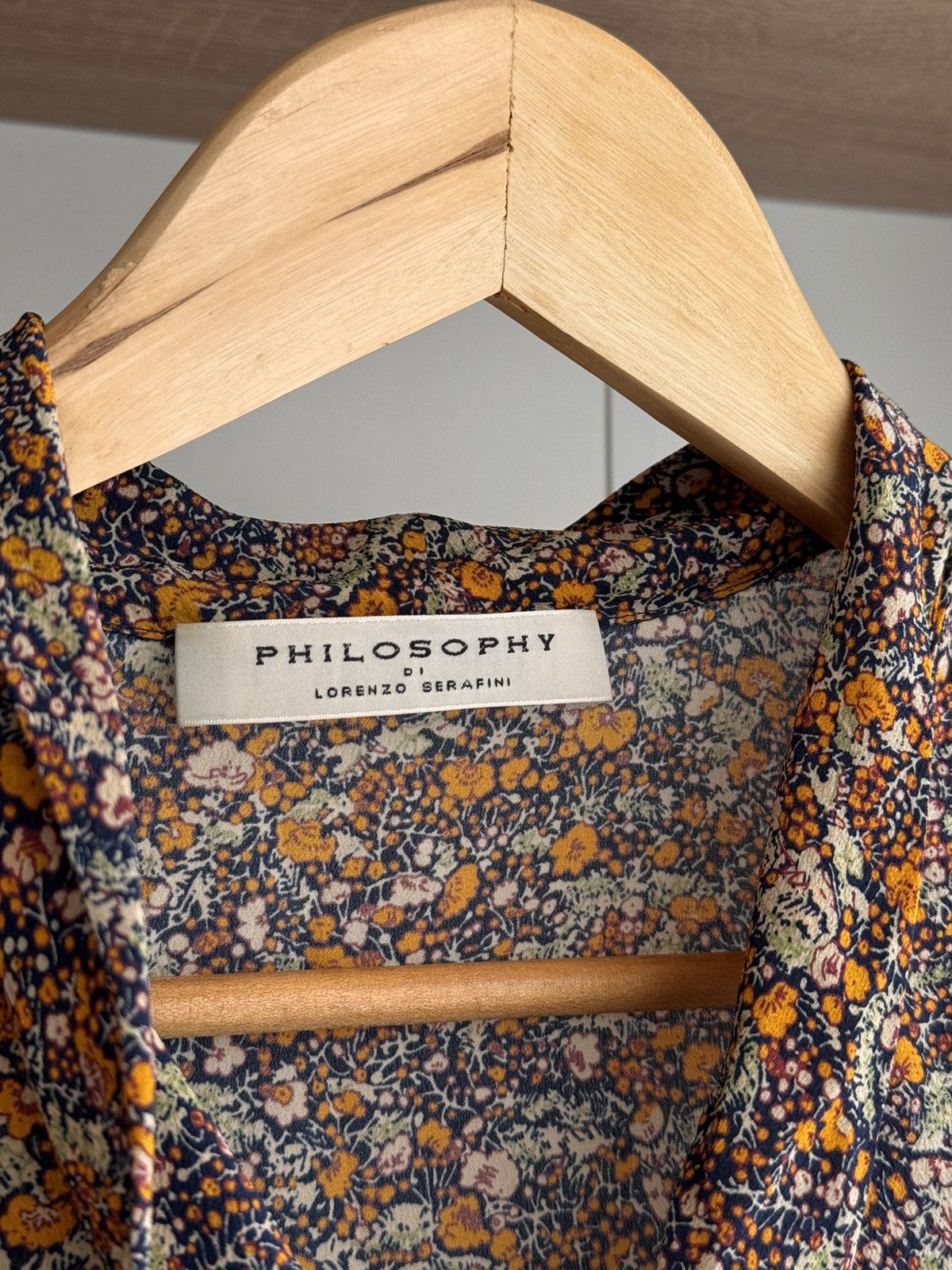 Philosophy di Lorenzo Serafini × Vintage Vintage Philosophy di Lorenzo Serafini Luxury Floral Blouse Size S / US 4 / IT 40 - 5 Thumbnail