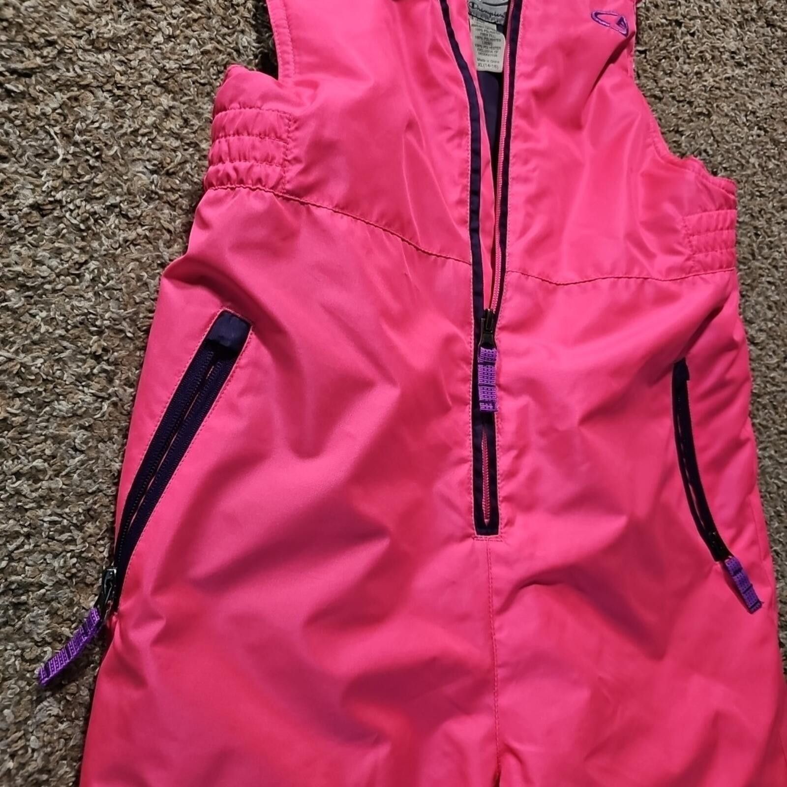 Champion CG Champion Pink Bib Snowpants XL(14-16) Size ONE SIZE - 2 Thumbnail