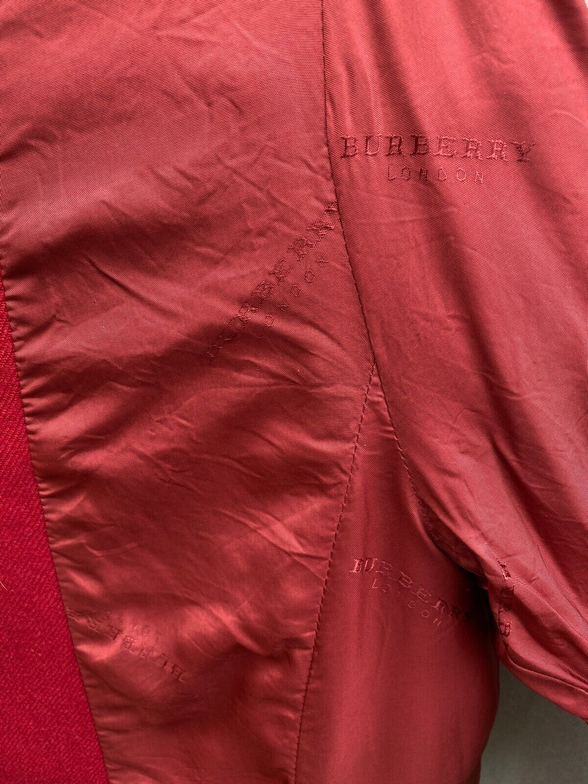 Burberry Burberry London Red Wool Ladies Blazer Size M / US 6-8 / IT 42-44 - 6 Thumbnail