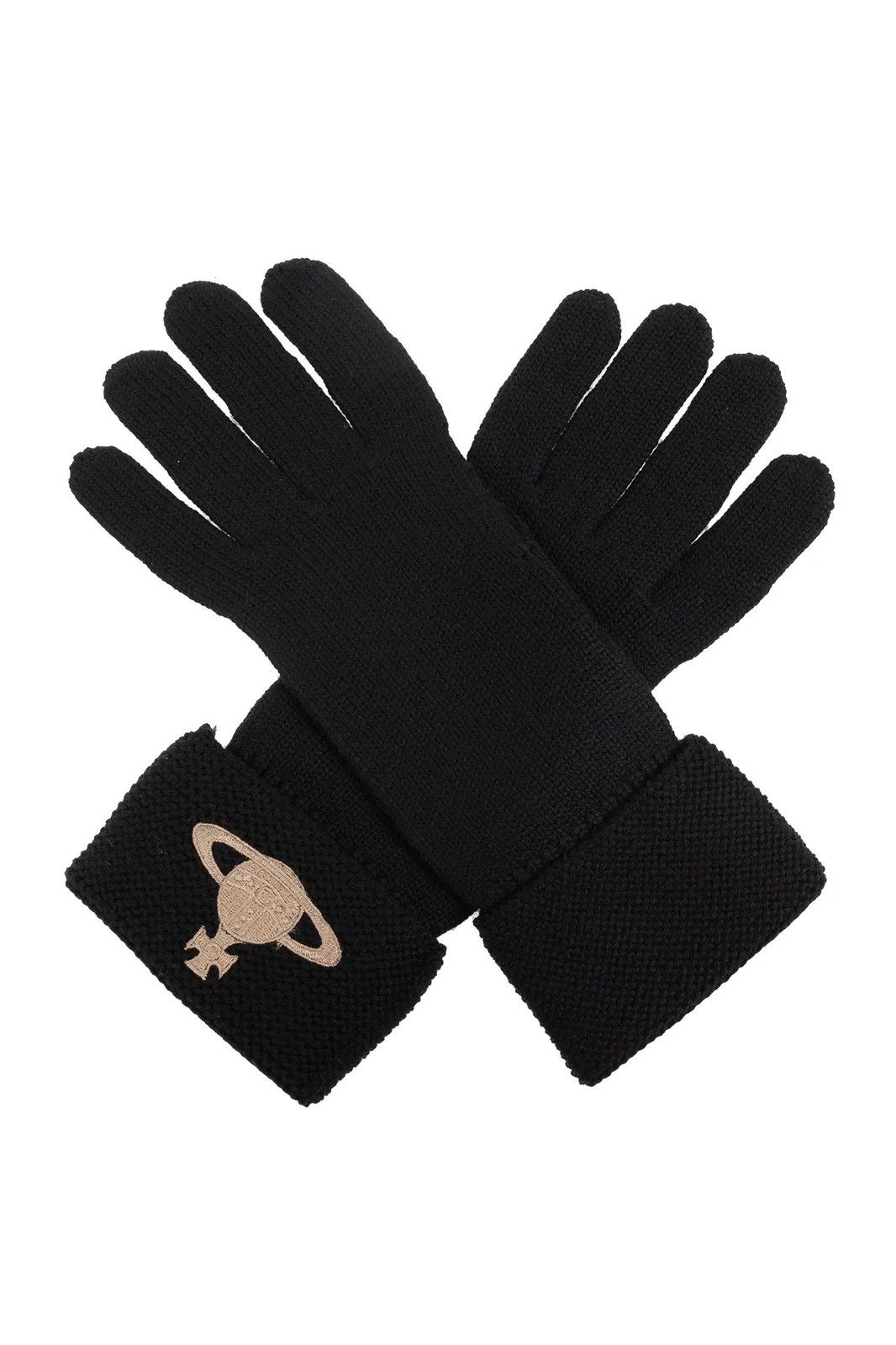 Vivienne Westwood o1y0525 Size : S/M / Logo Gloves in Black Size ONE SIZE - 1 Thumbnail