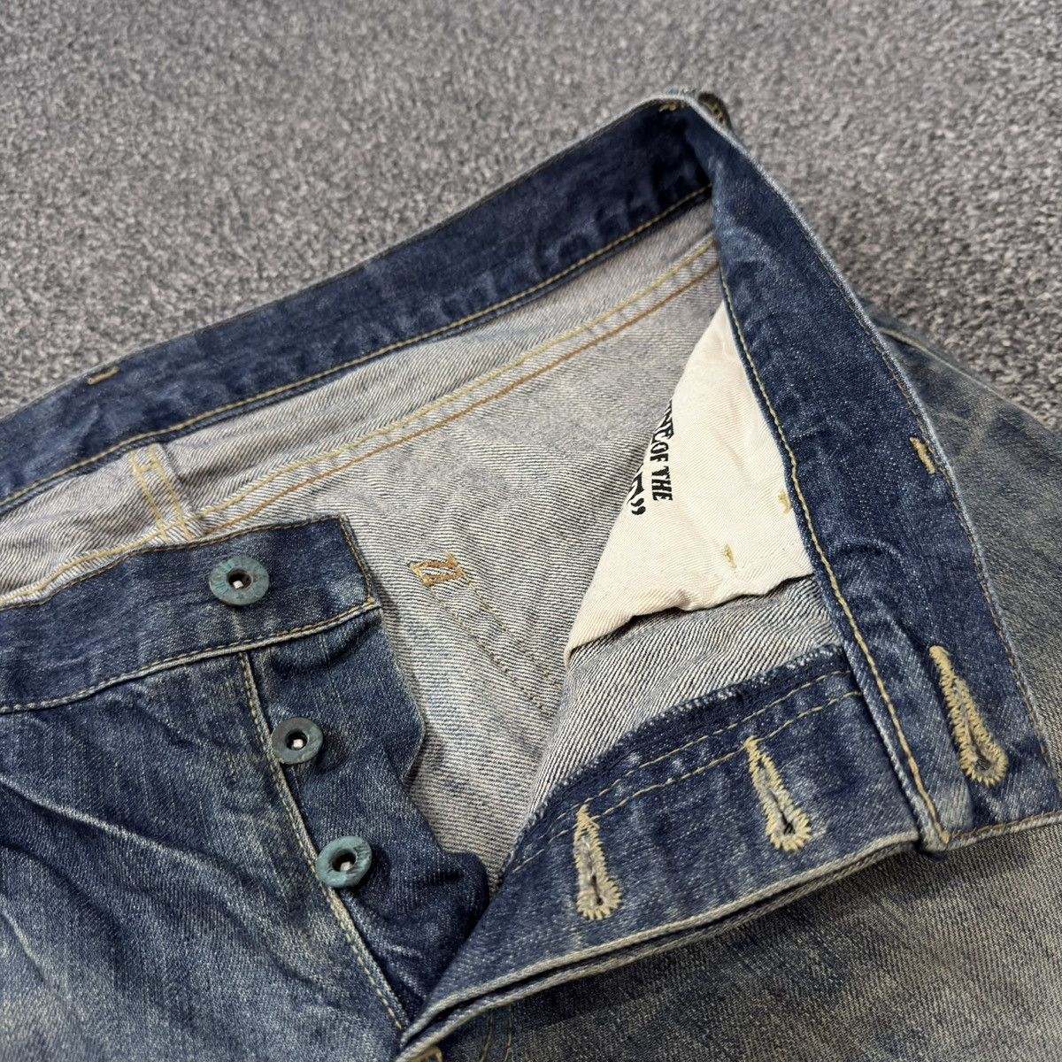 14th Addiction Archive ‼️ Japanese Seditionaries Stooge Distressed Denim Size US 35 - 11 Thumbnail