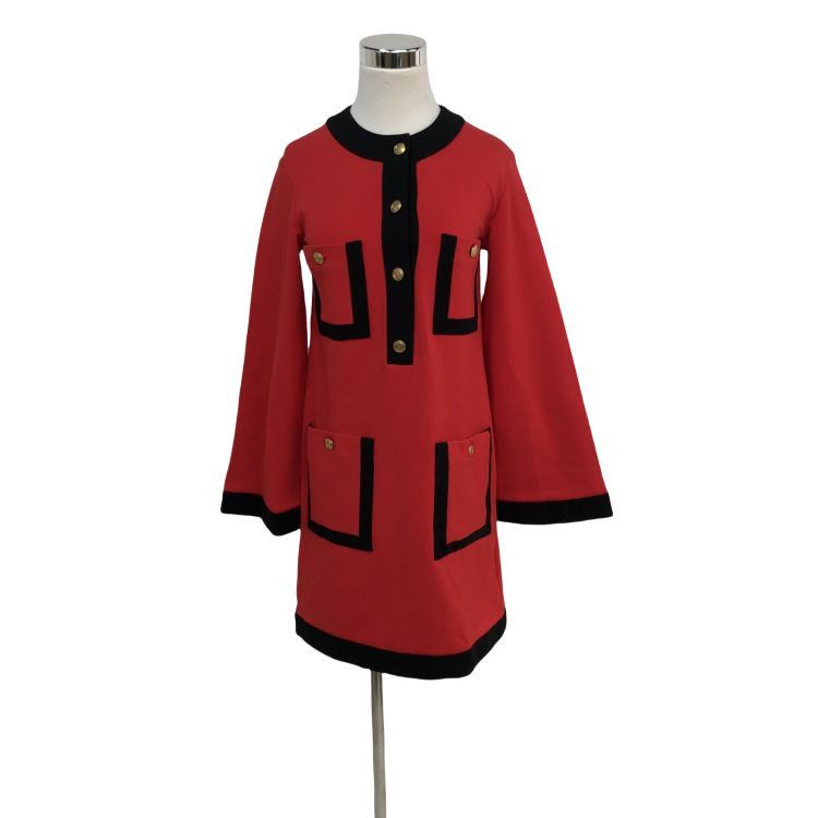 Gucci Gucci Colorblock Gold Button Dress Size XXXS Size XXS / US 00 / IT 34 - 1 Thumbnail