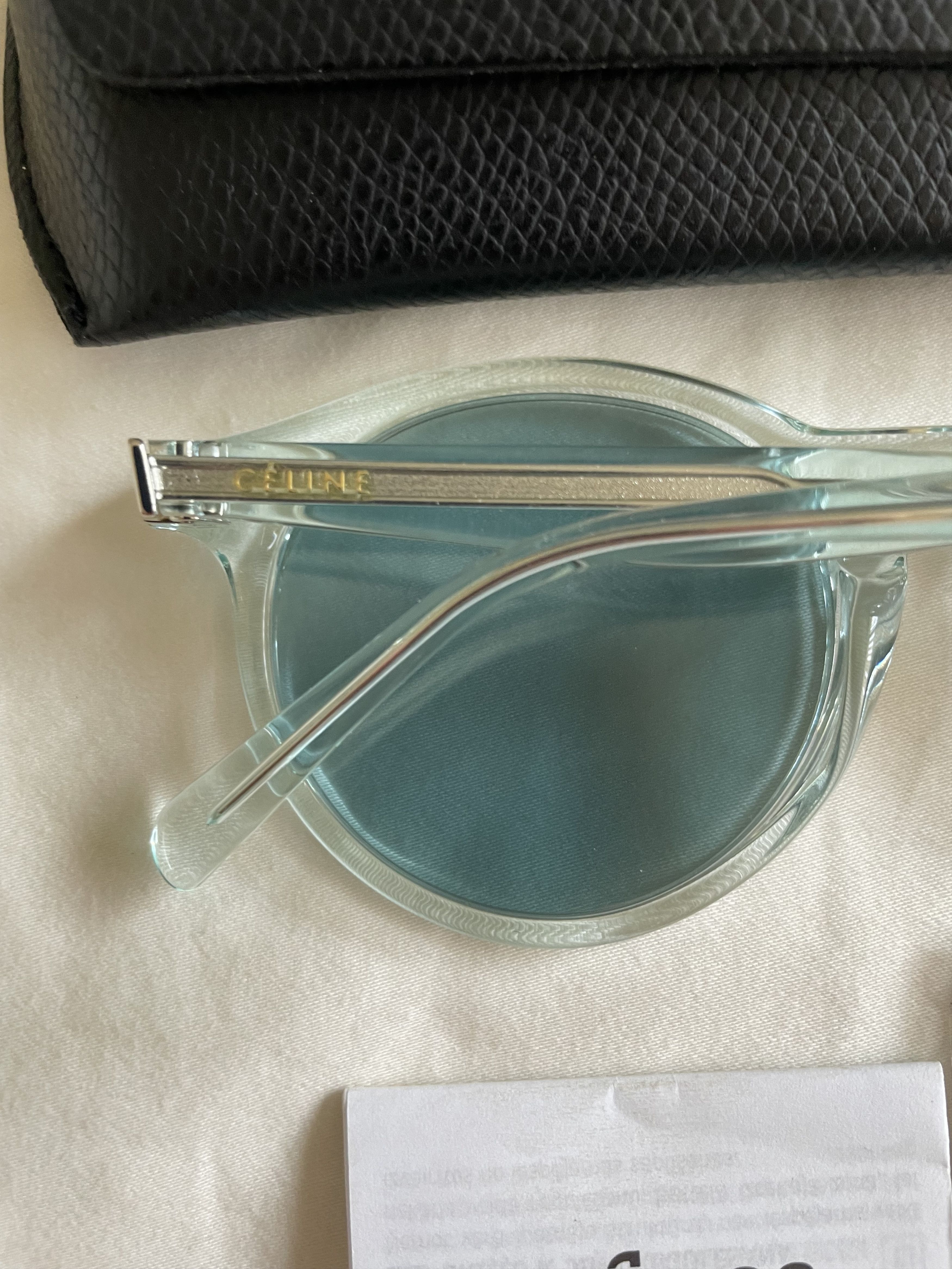 Celine CELINE CL40010U 84X Women's Round Transparent Sunglasses Size ONE SIZE - 10 Thumbnail