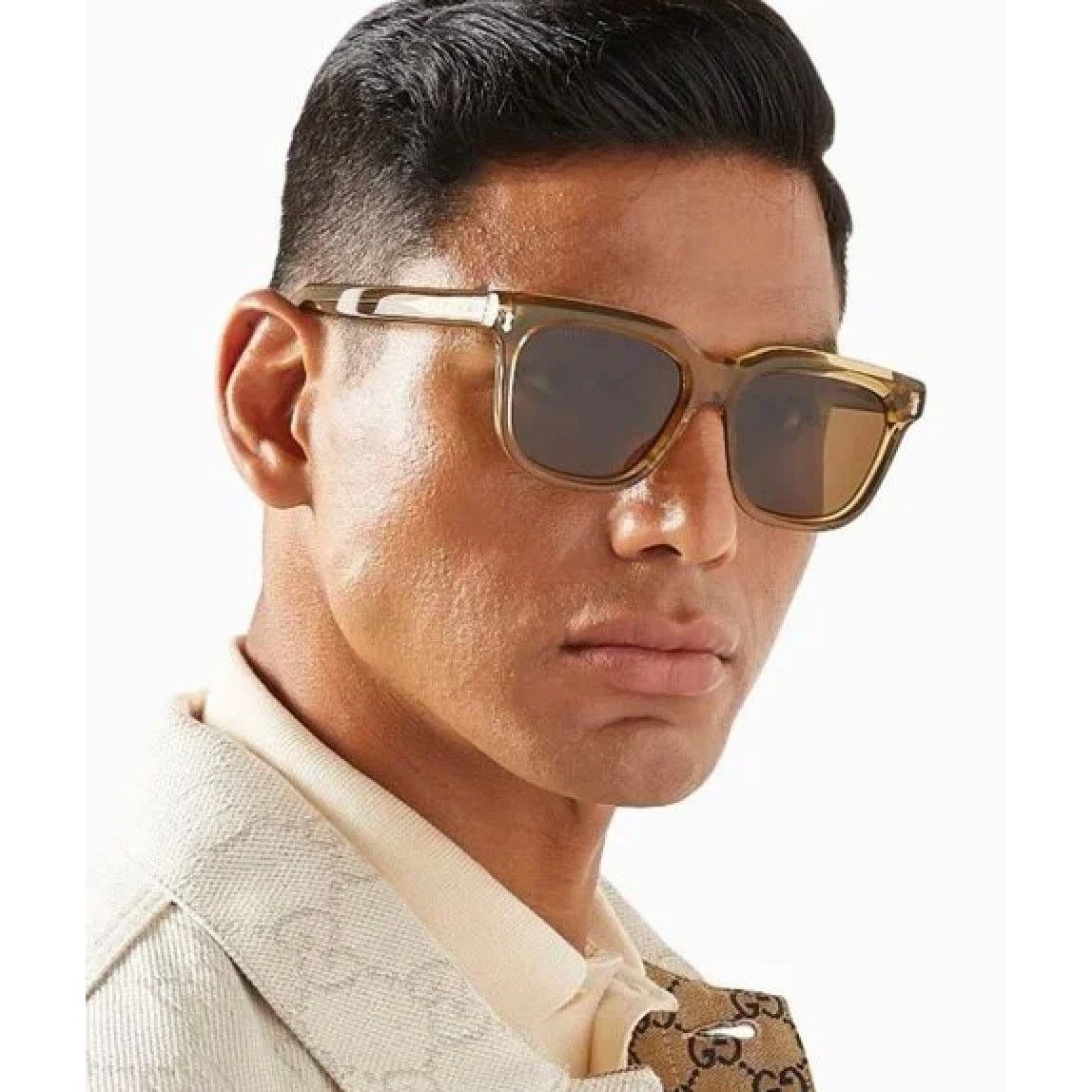 NEW Gucci Sunglasses GG1523S 004 Yellow Brown Men Authentic