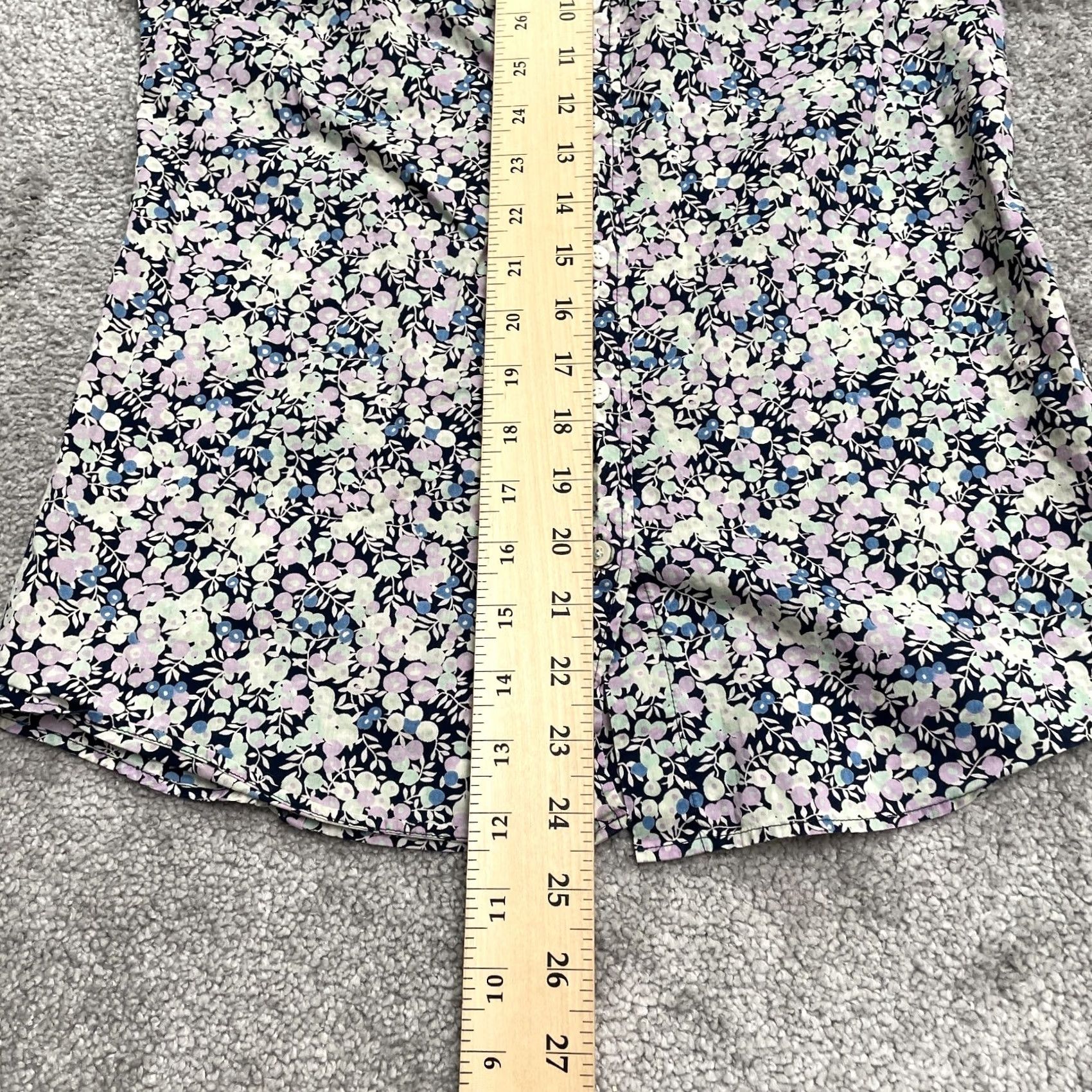 J.Crew J.CREW Floral Shirt Womens 00 Multicolor Button-Down Long Sleeve Top Bohemian, Classic, Designer, Tropical Boys Womens Size XXS / US 00 / IT 34 - 7 Thumbnail