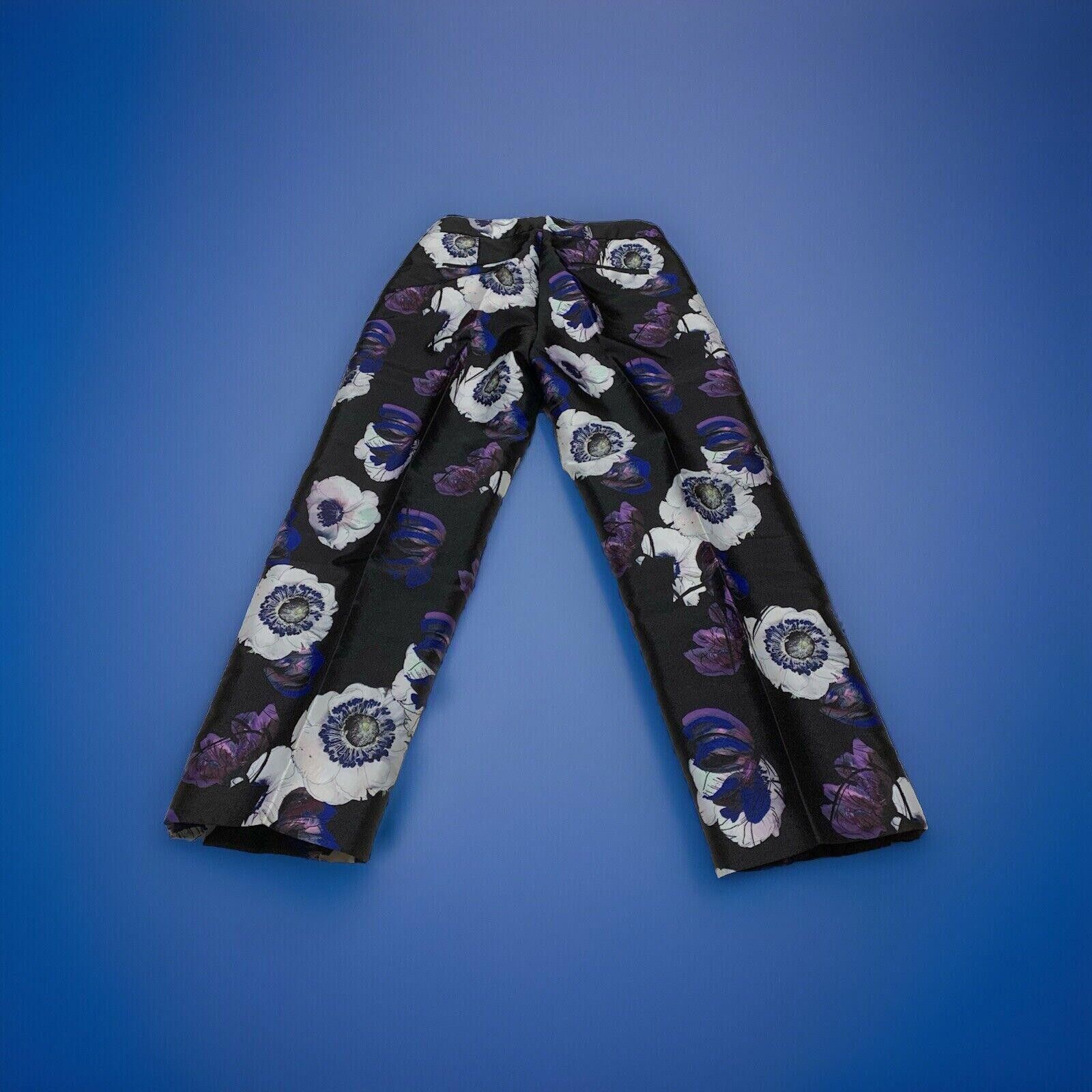 J.Crew J. Crew Women's Pants Size 00 Floral Poppy Print Cropped Size 24" / US 00 / IT 34 - 2 Thumbnail