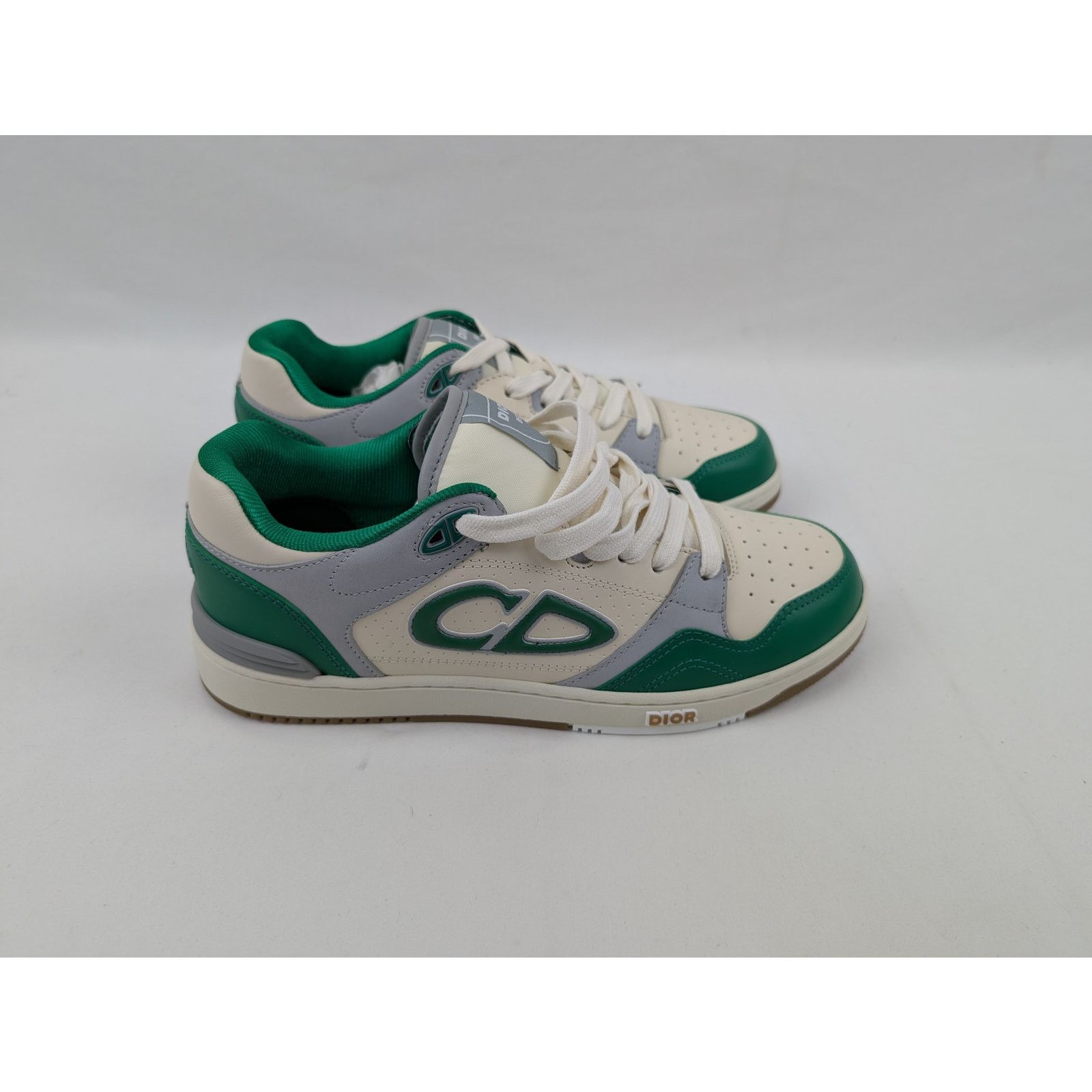 Dior o1rshd1 M-B57 LT Calf Sneakers in Grey/Green Size US 8 / EU 41 - 14 Thumbnail