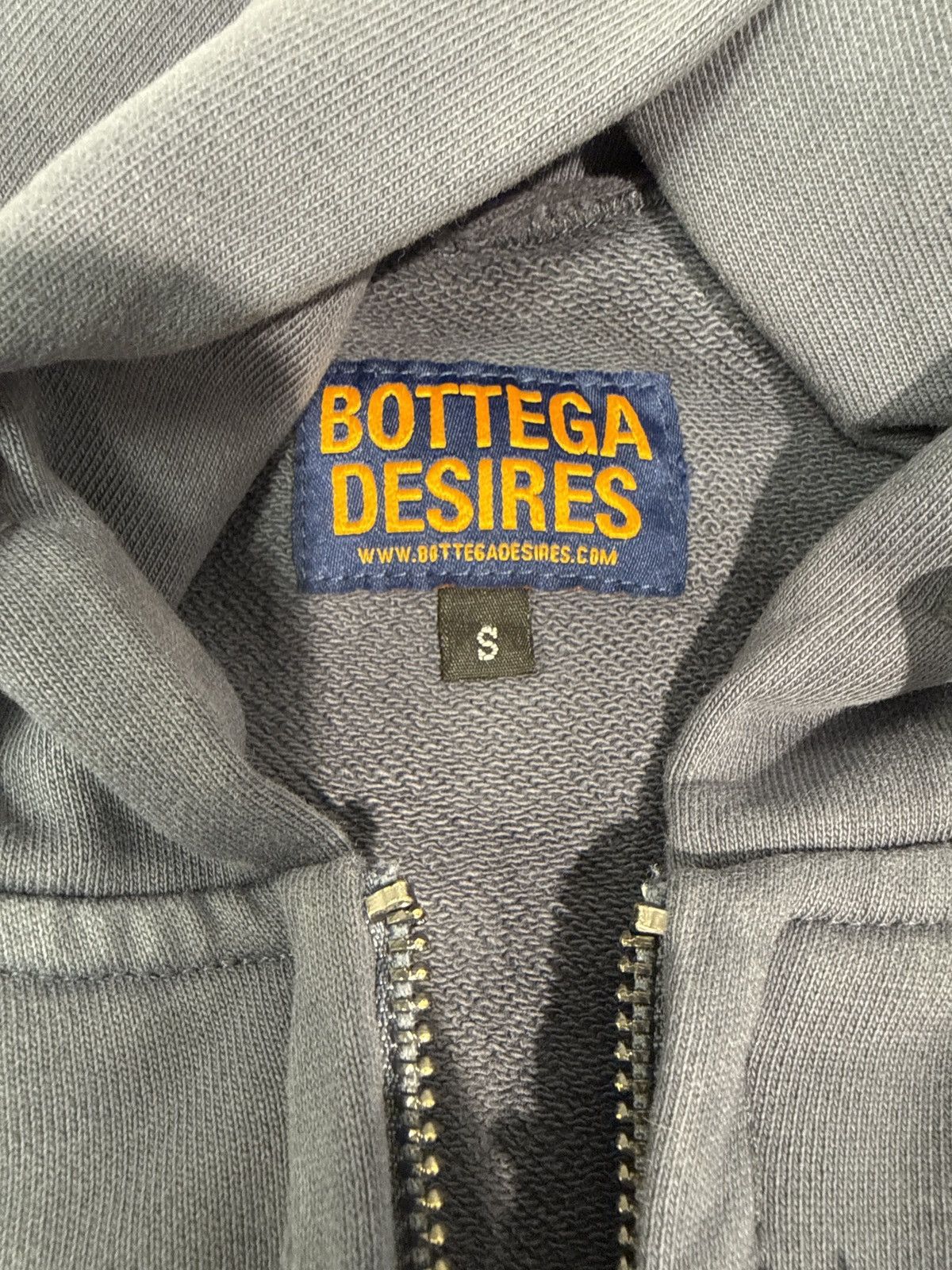 Bottega Desires Bottega Desires Tech Zip Up Hoodie Navy White Size US S / EU 44-46 / 1 - 2 Thumbnail