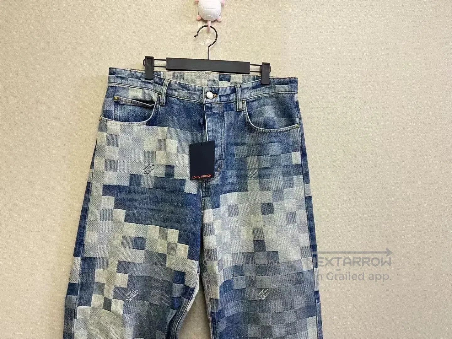 Louis Vuitton louis vuitton checkerboard logo jeans. Size US 34 / EU 50 - 2 Thumbnail