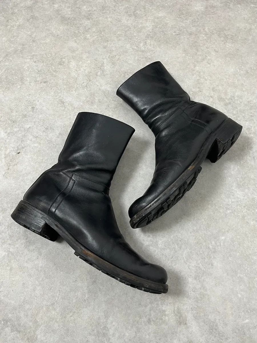 Prada 2000s Prada Black Leather Ankle Boots Size US 7 / IT 37 - 5 Thumbnail