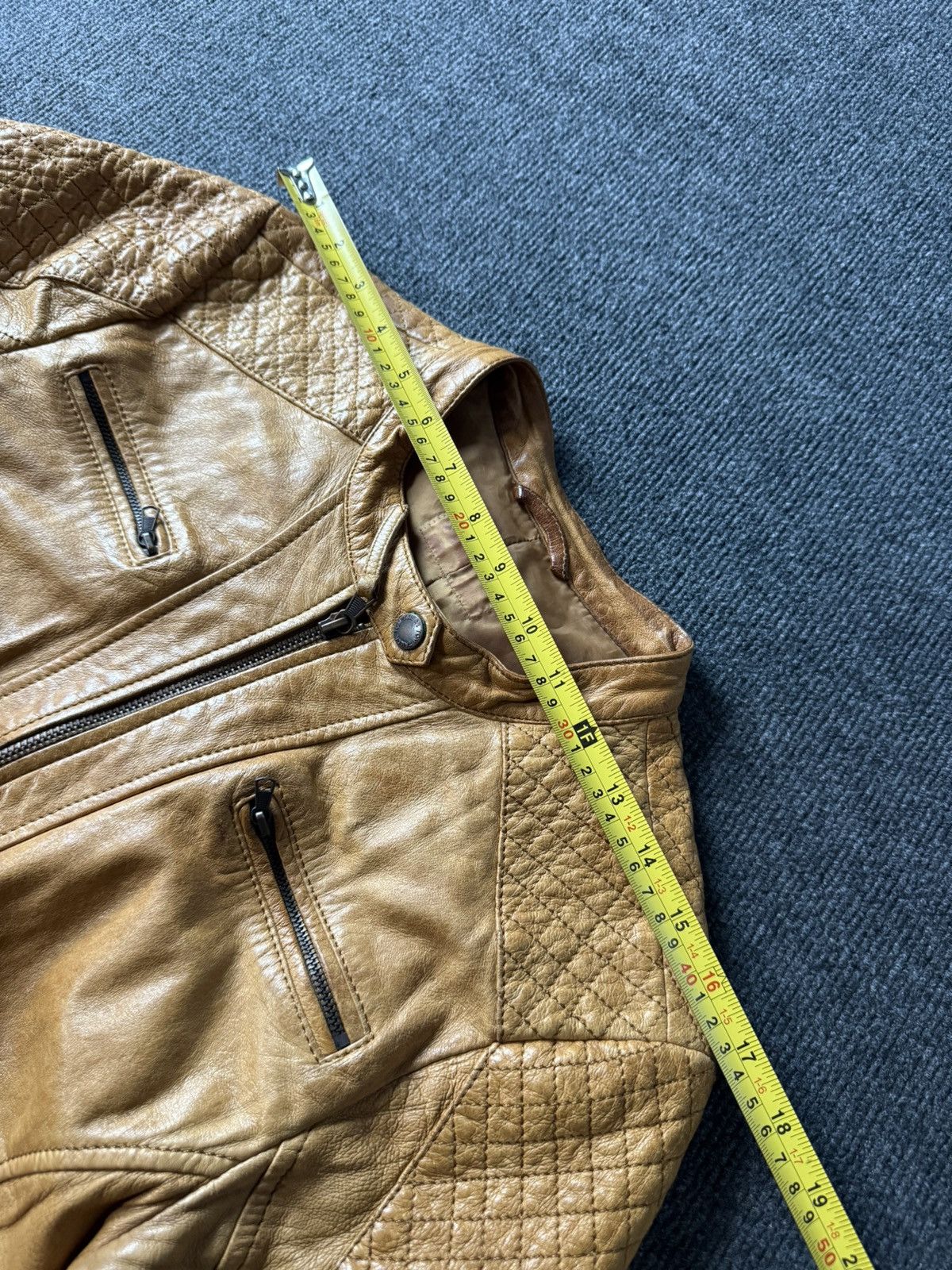 Genuine Leather Archive Y2K Leather Biker Moto Avant Garde Jacket Cafe Racer Size L / US 10 / IT 46 - 20 Thumbnail