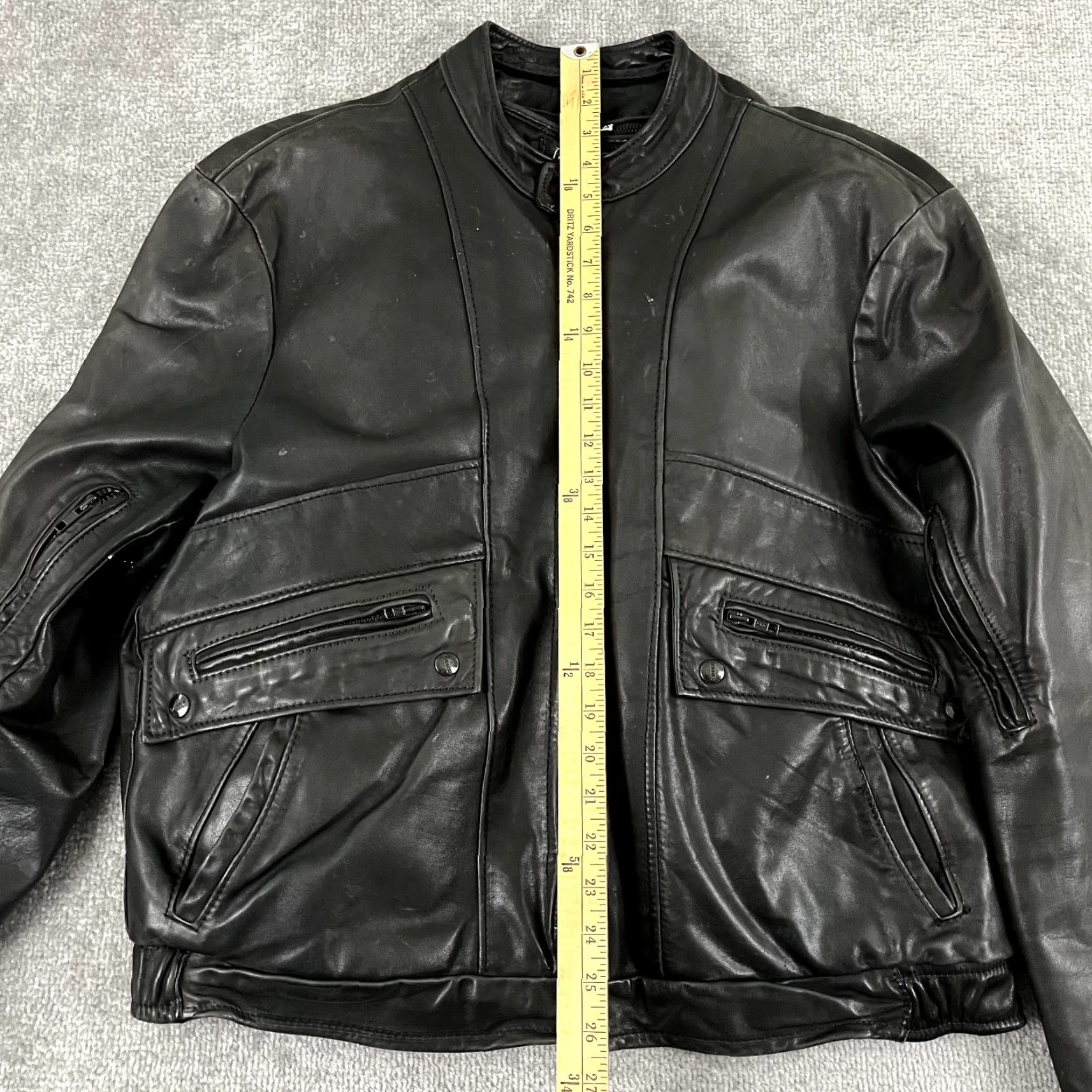 Brooks VINTAGE Brooks Jacket Men Size 44 Black Leather Motorcycle Biker Removable Lining Size US S / EU 44-46 / 1 - 5 Thumbnail