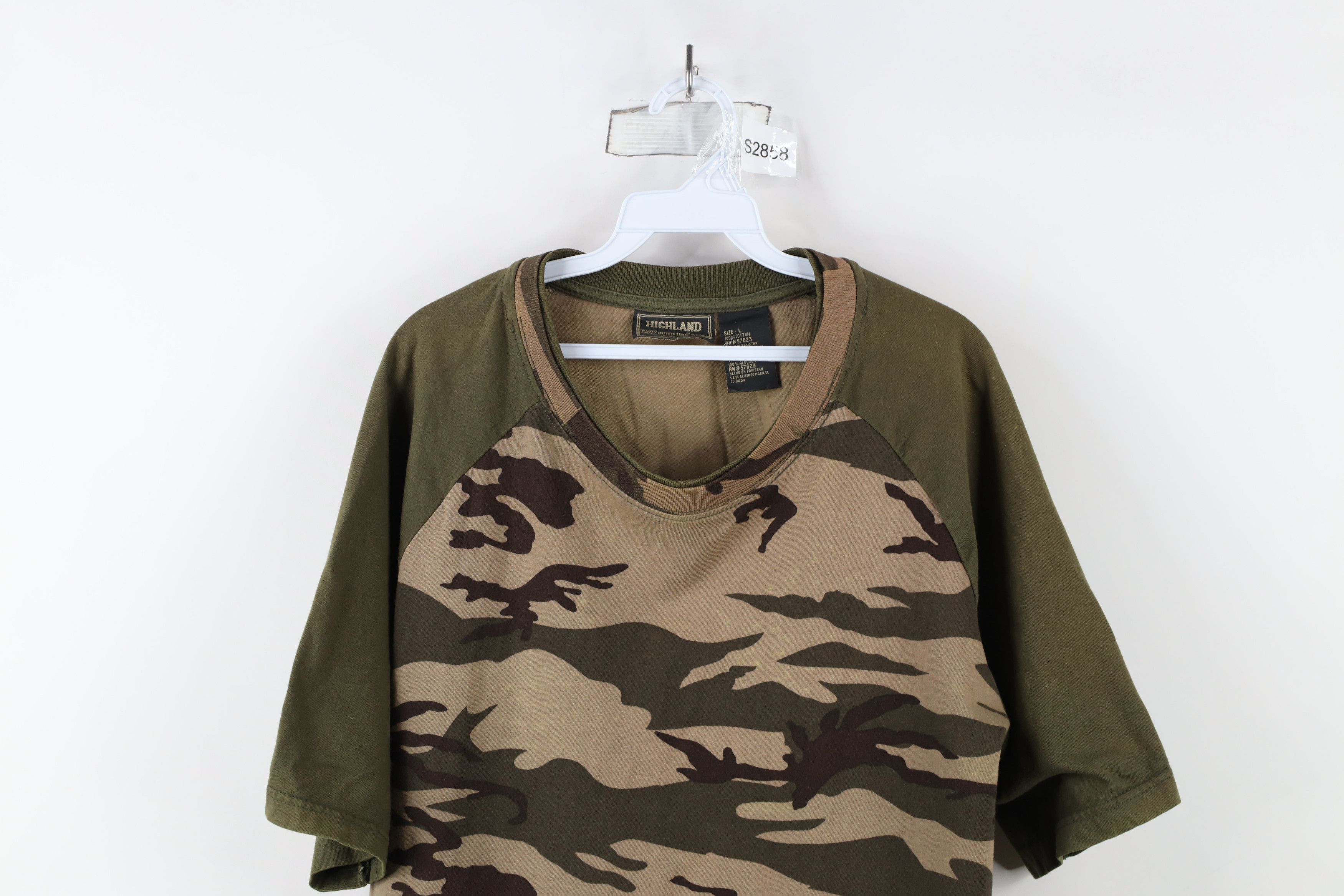 Vintage Vintage 90s Streetwear Camouflage Short Sleeve T-Shirt Size US L / EU 52-54 / 3 - 2 Thumbnail