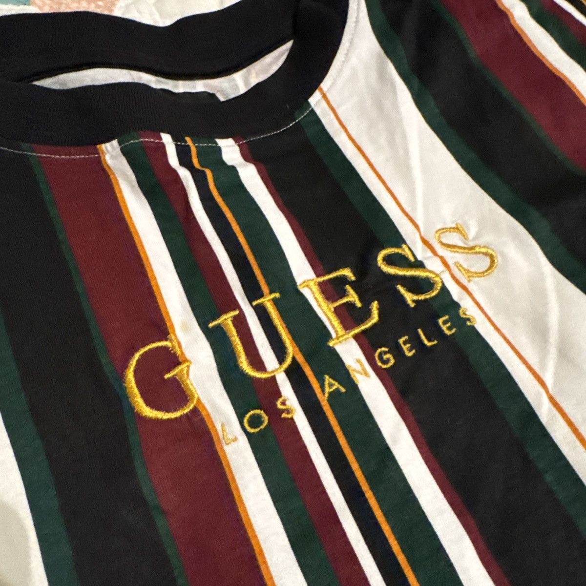 Guess Guess t shirt Los Angeles stripe vintage Long Sleeve tee Size US M / EU 48-50 / 2 - 2 Thumbnail