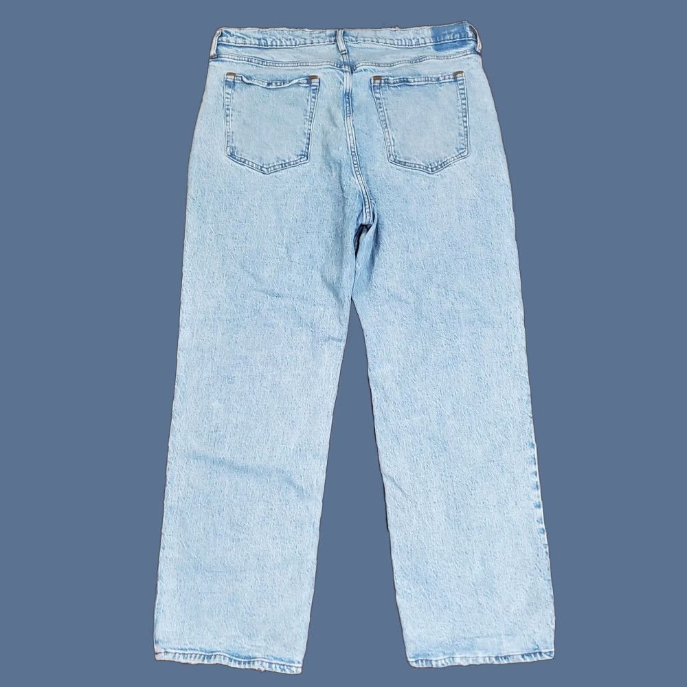 Abercrombie & Fitch Abercrombie & Fitch Jeans Teens 33x29 Blue 90s Baggy Low Rise Wide Leg Denim Size US 33 - 1 Thumbnail