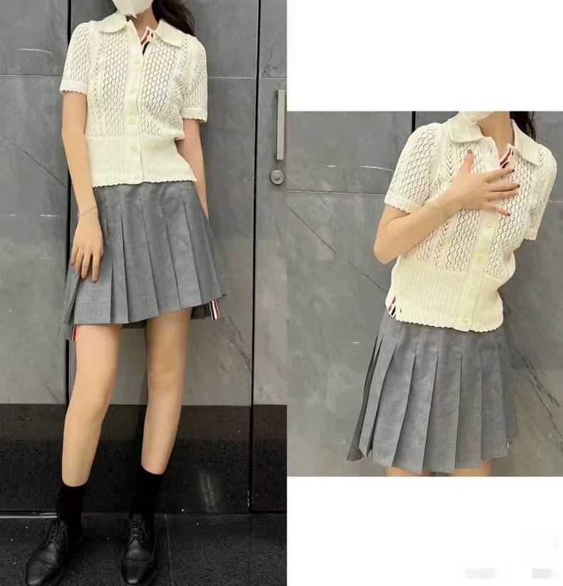 Thom Browne Thom Browne size1 Short sleeve knit top Size US S / EU 44-46 / 1 - 8 Thumbnail
