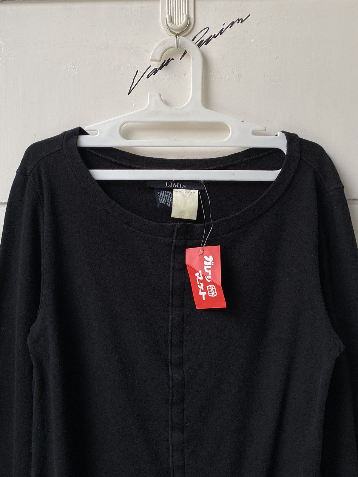 Yohji Yamamoto LIMI FEU Yohji Yamamoto Black T-shirt Size US XS / EU 42 / 0 - 10 Thumbnail