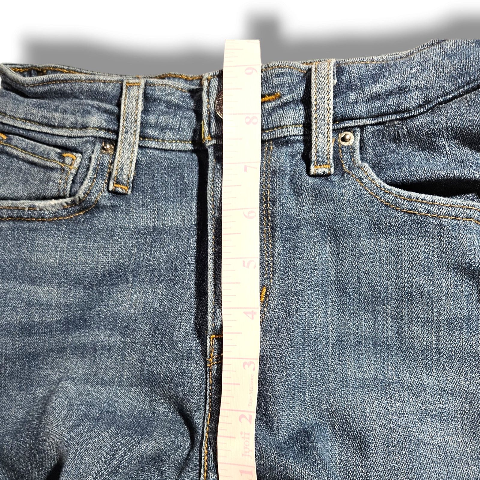 Levi's Levi's 721 Distressed Mid-Rise Skinny Jeans 25x23 Custom Size 25" / US 0 / IT 36 - 9 Thumbnail