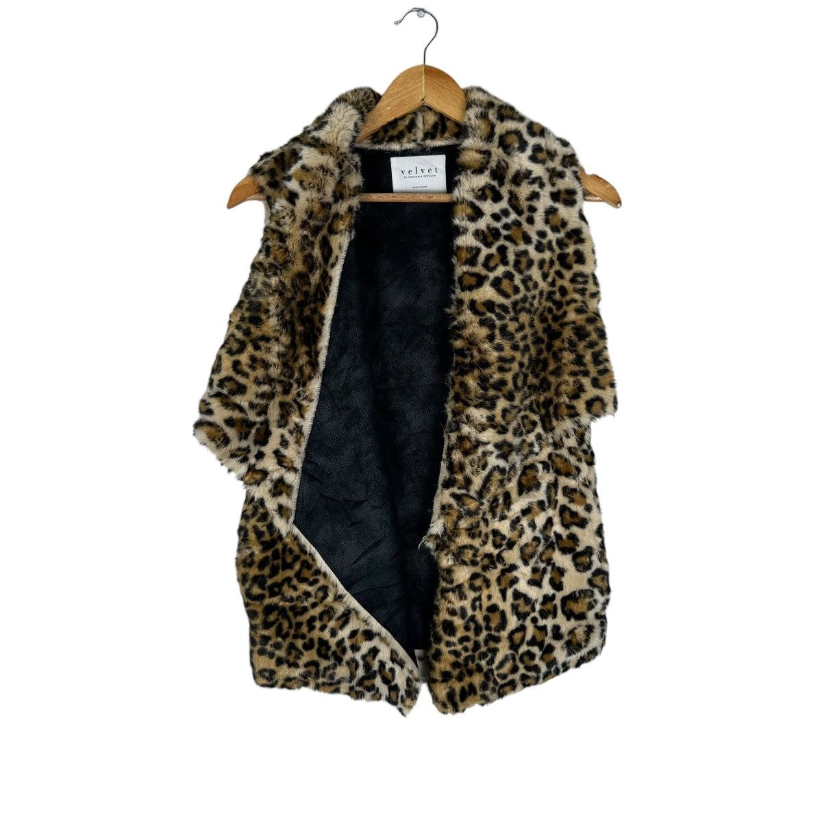 Japanese Brand × Velvet 🌟GRAHAM SPENCER LEOPARD VEST JACKET Size XS / US 0-2 / IT 36-38 - 6 Thumbnail