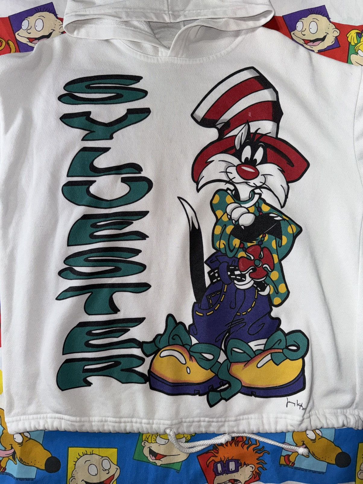 Other Vintage 90'S Jerry Leigh Looney Tunes Sylvester Hoodie Size US L / EU 52-54 / 3 - 2 Thumbnail