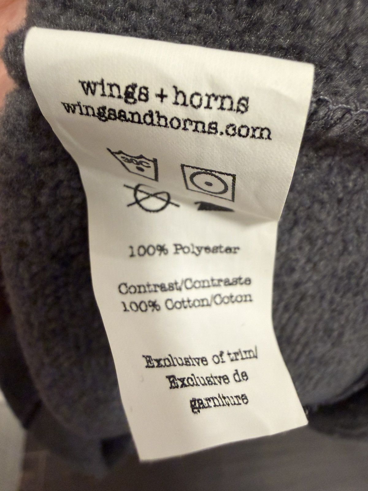 Wings + Horns WINGS + HORNS POLARTEC THERMAL PRO CREWNECK HEATHER CHARCOAL Size US M / EU 48-50 / 2 - 6 Thumbnail