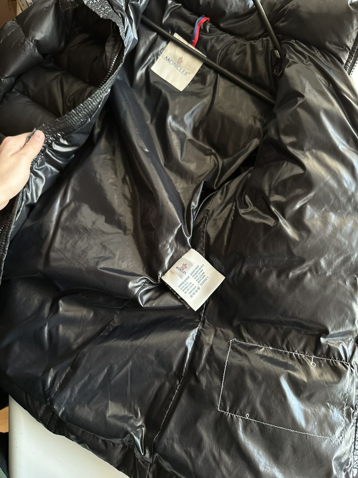 Moncler × Vintage Moncler jacket Black Luxury Size S / US 4 / IT 40 - 7 Thumbnail