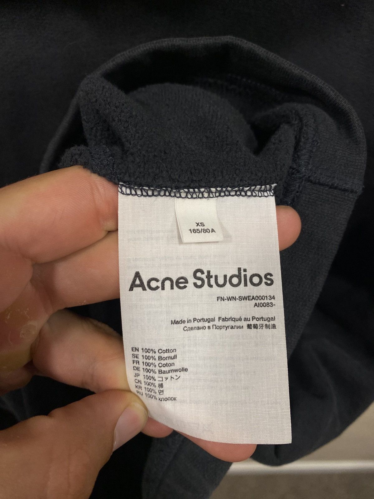 Acne Studios Acne Studios Central Logo Hoodie Size US XS / EU 42 / 0 - 5 Thumbnail
