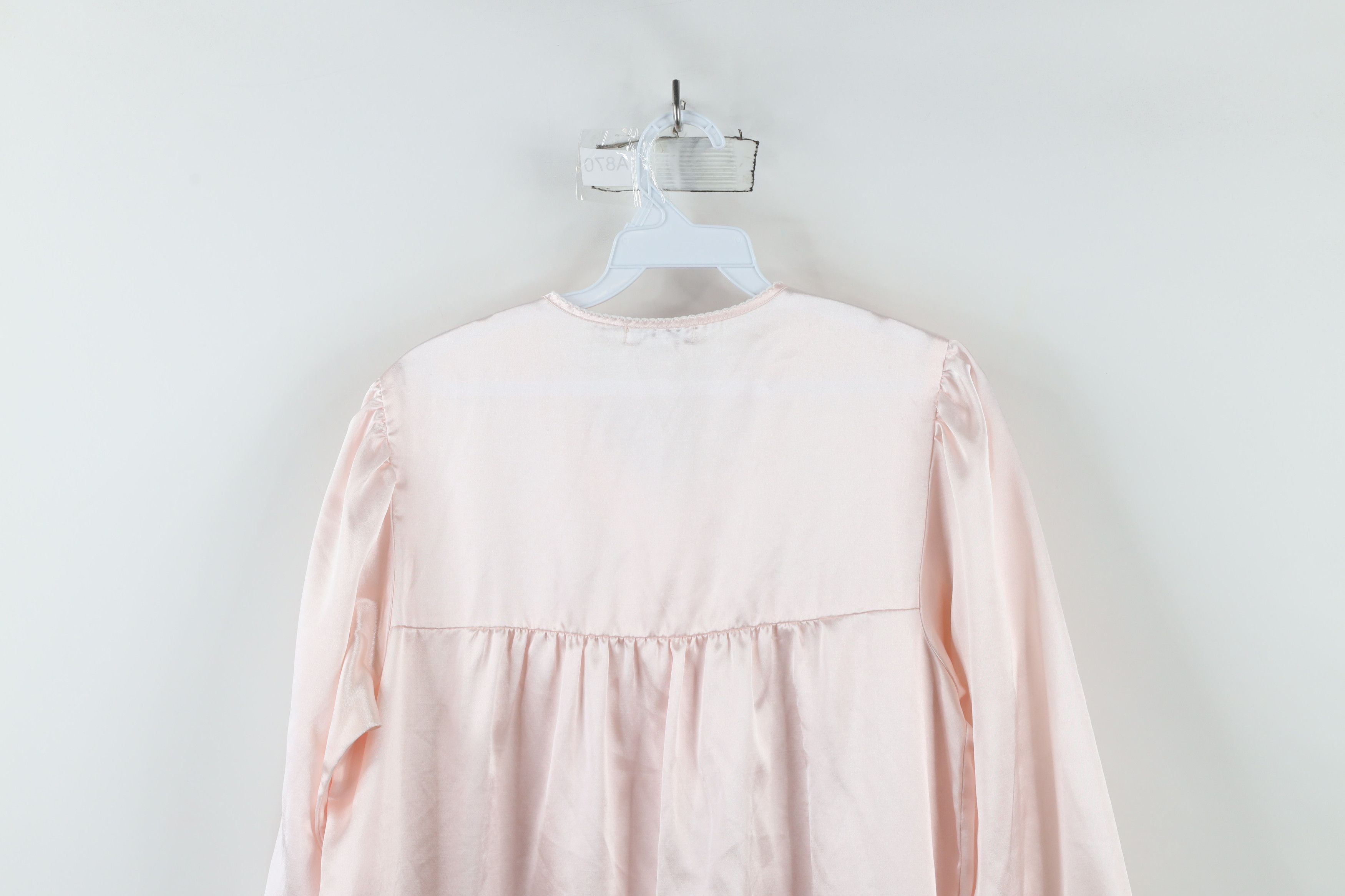 Vintage Vintage 90s Miss Elaine Flower Lace Night Gown Pink Size M / US 6-8 / IT 42-44 - 13 Thumbnail