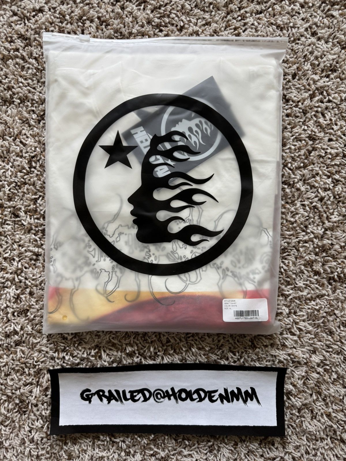 HELLSTAR Hellstar Blood Scan Tee Shirt White Size US XL / EU 56 / 4 - 19 Thumbnail