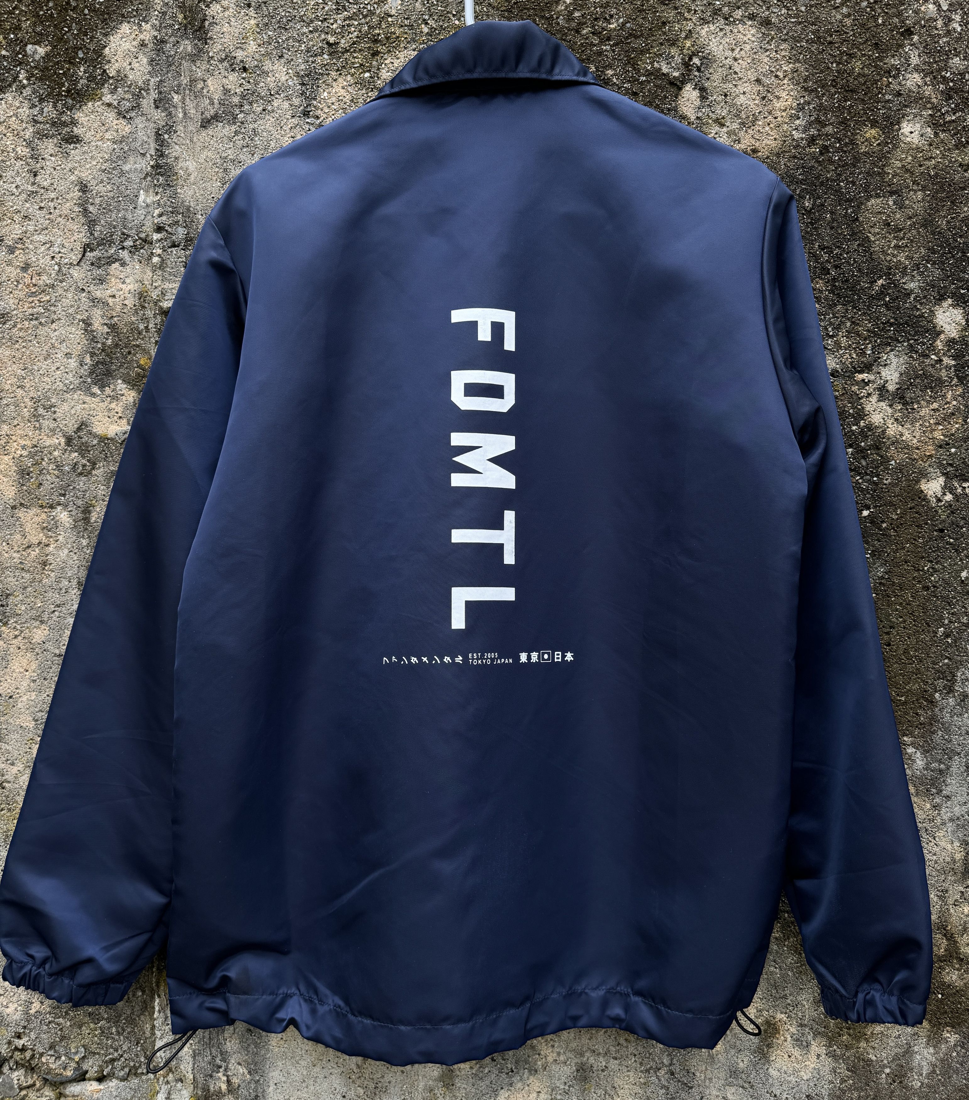 image of Fdmtl Coach Jacket in Navy Blue, Men's (Size Medium)
