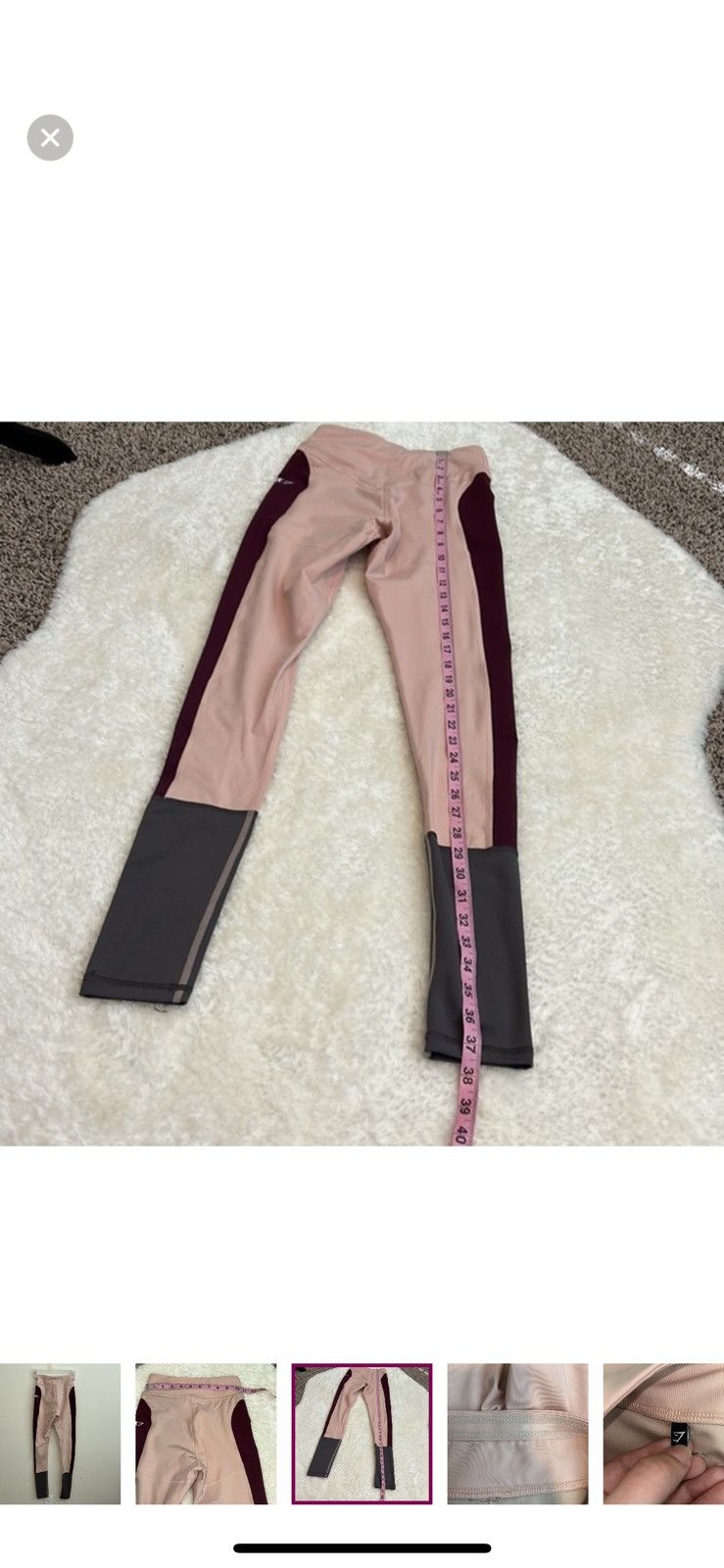Gymshark Gymshark illusion colorblock athletic leggings Size 26" / US 2 / IT 38 - 7 Thumbnail