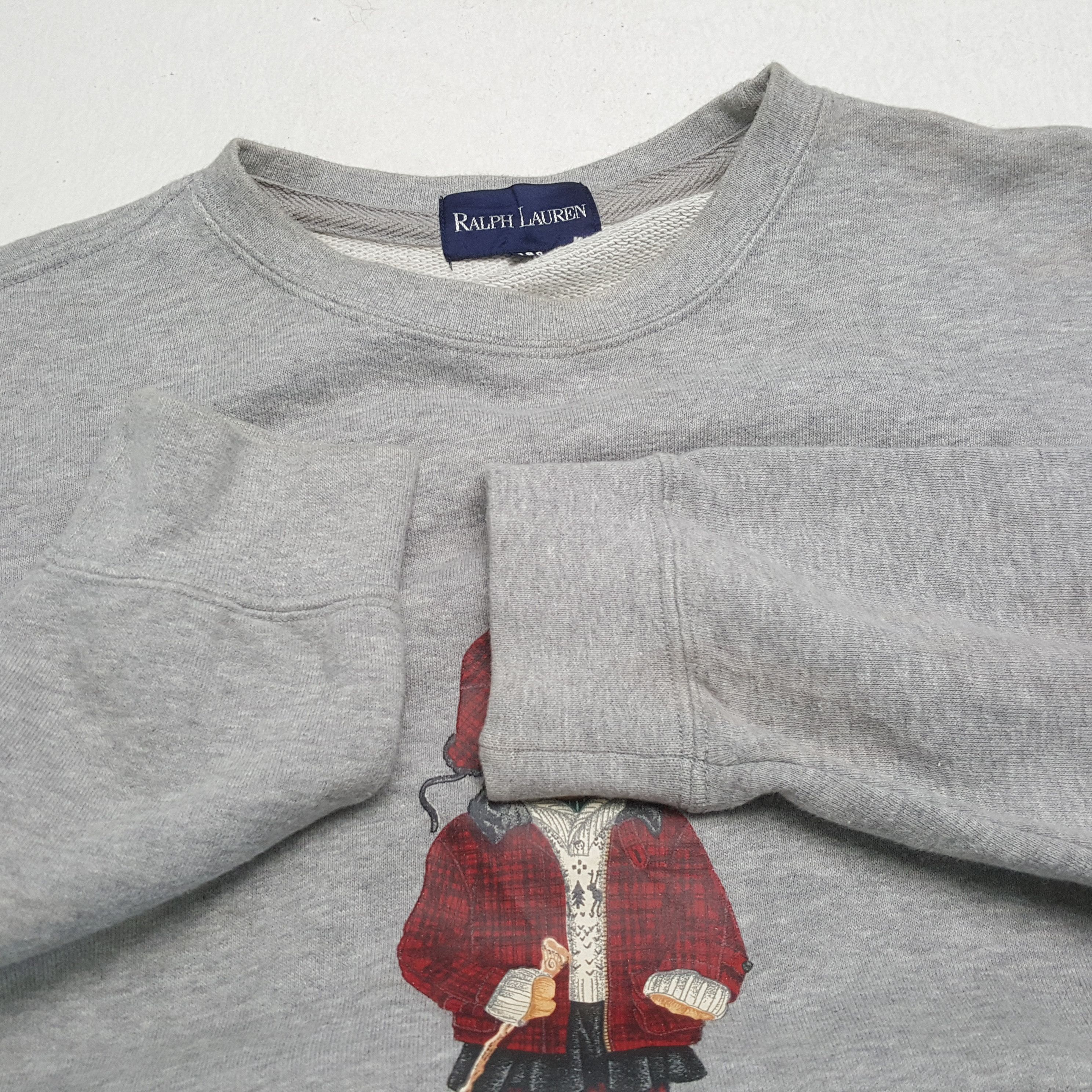 Polo Ralph Lauren × Vintage POLO BEAR by RALPH LAUREN Rare Design Fashion Sweatshirt Size US M / EU 48-50 / 2 - 8 Thumbnail
